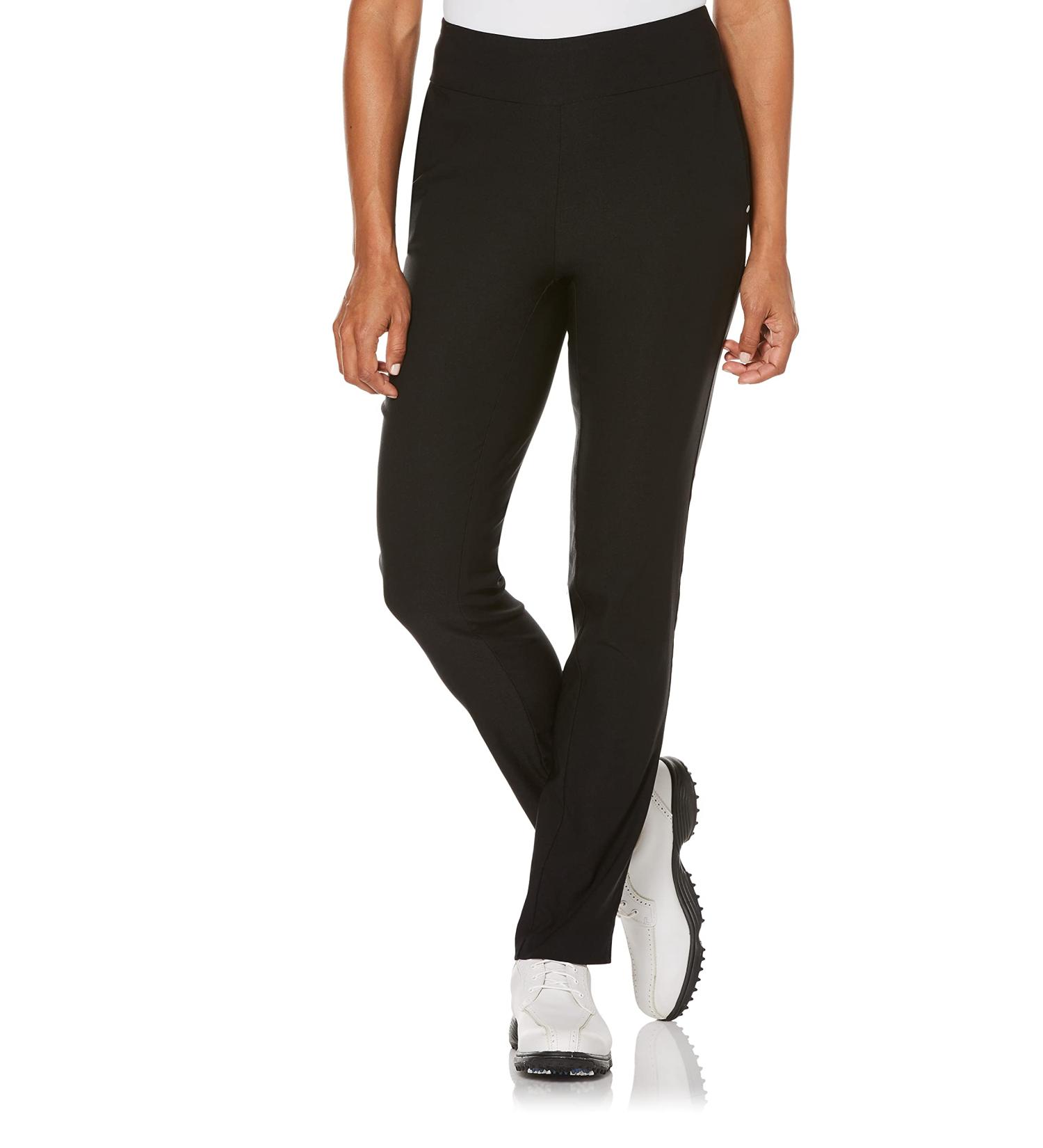 PGA TOUR Women's Pull-on Golf Pant with Tummy Control - Medium Black | Sizes XS-XXL - Buy Online on GoSupps.com