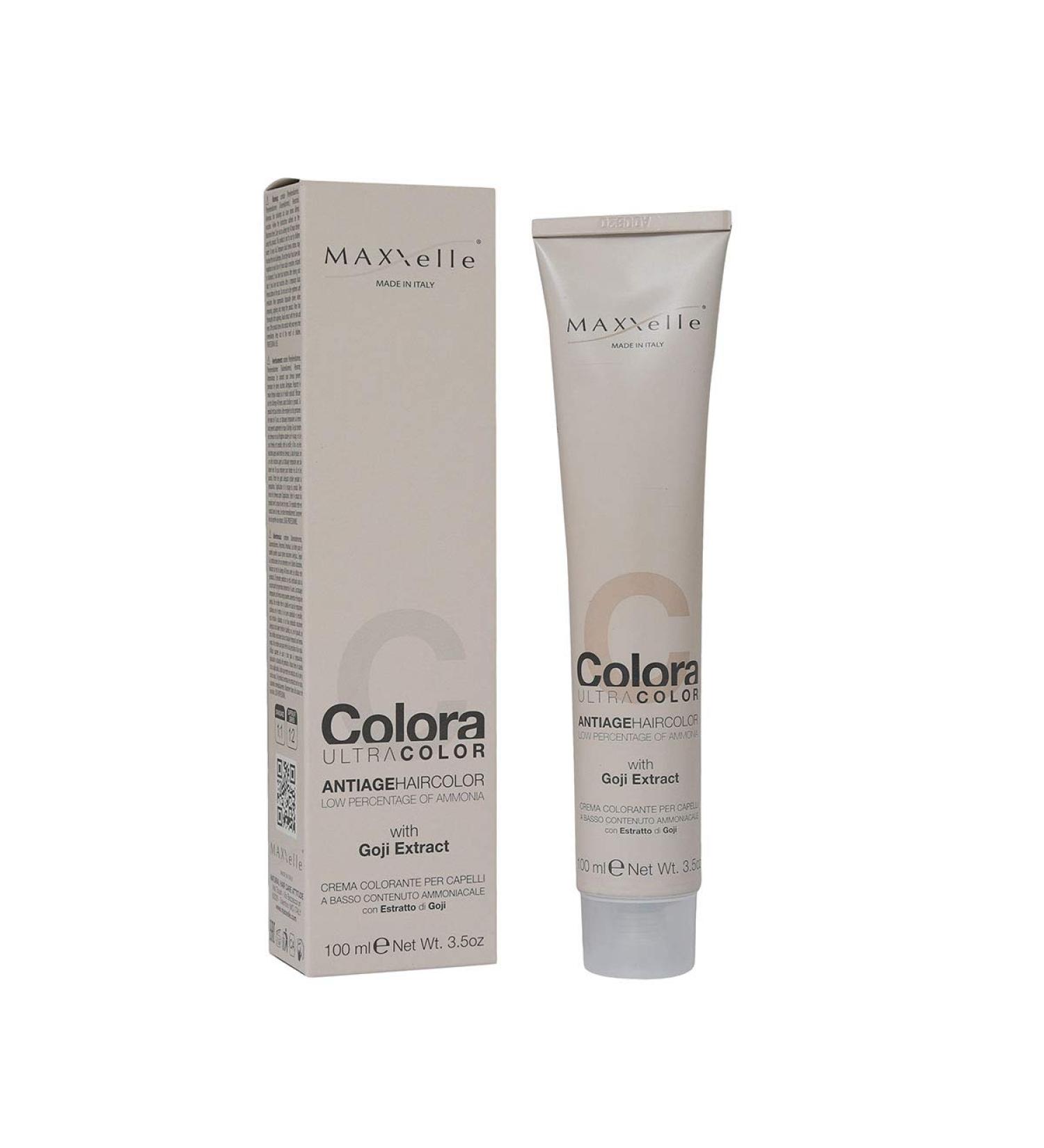  Maxxelle Ultra Color - Low Ammonia Color Treatment with Goji Extract 4.35 Cocoa Brown (100 ml) - Buy Online on GoSupps.com