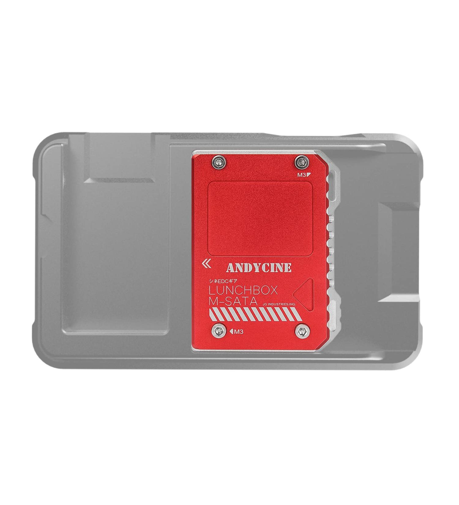 Andycine Magnalium Case for mSATA SSD | Compatible with Atomos Ninja V, V+, Flame, Inferno, Shogun Inferno | Includes mSATA to SATA Adapter - Buy Online on GoSupps.com