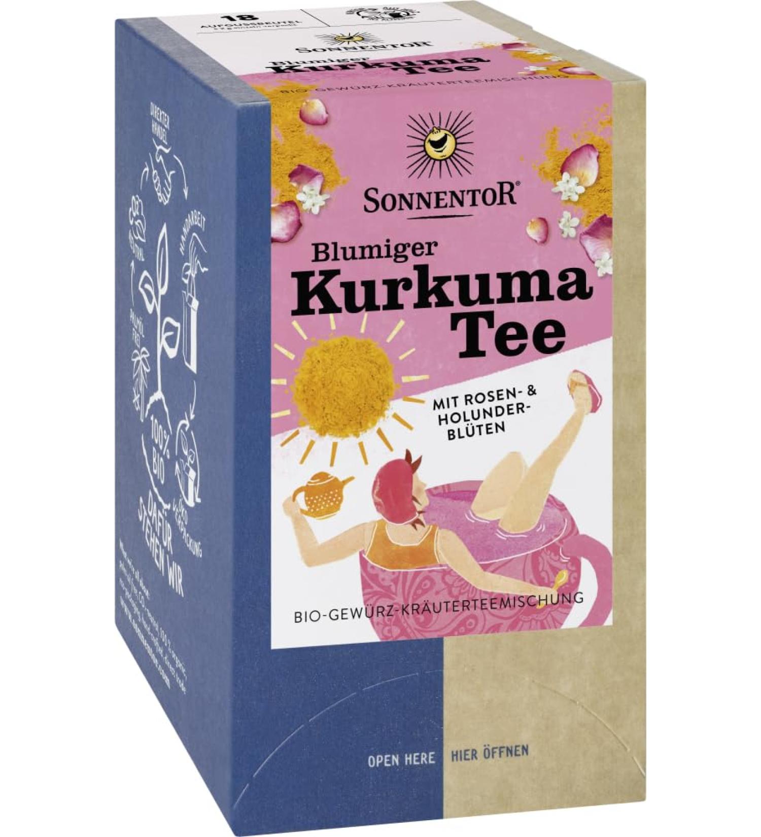 Sonnentor Organic floral turmeric tea 6 x 36 g