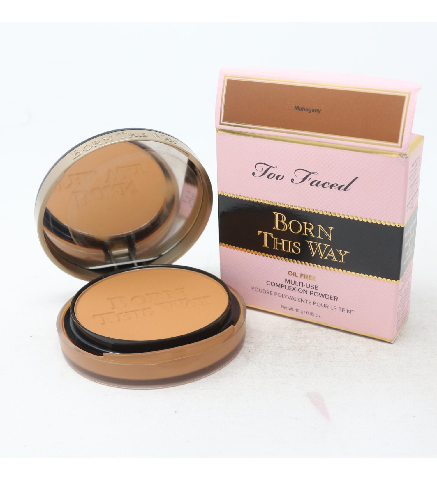 Too Faced Born This Way Oil Free Powder 0.35oz/10g New With Box (Mahogany)