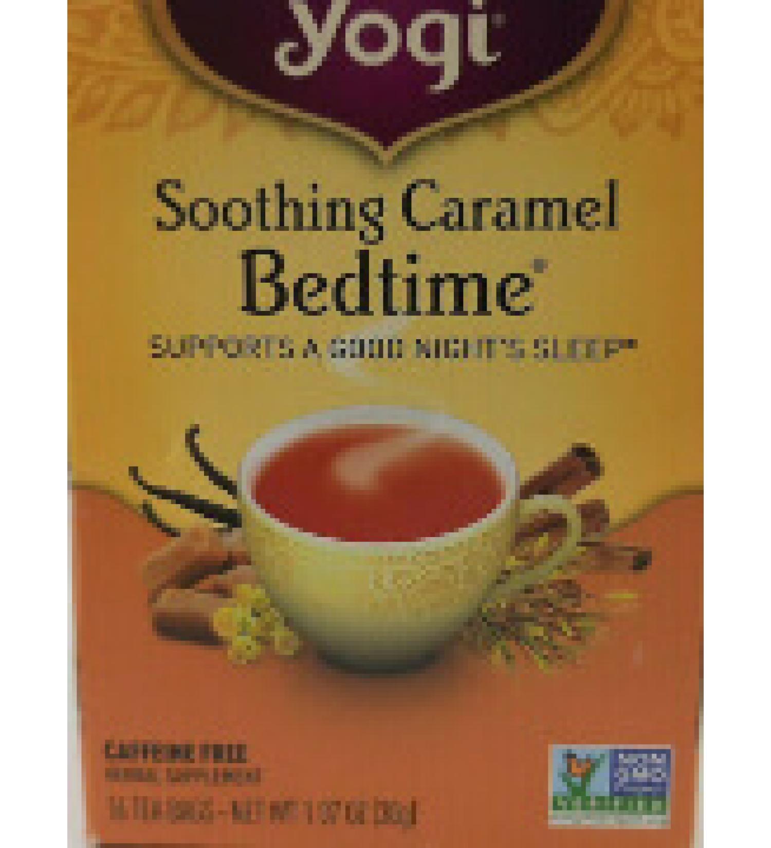 Yogi Tea Soothing Caramel Bedtime Caffeine Free 16 Tea Bags 1.07 oz (30 g)