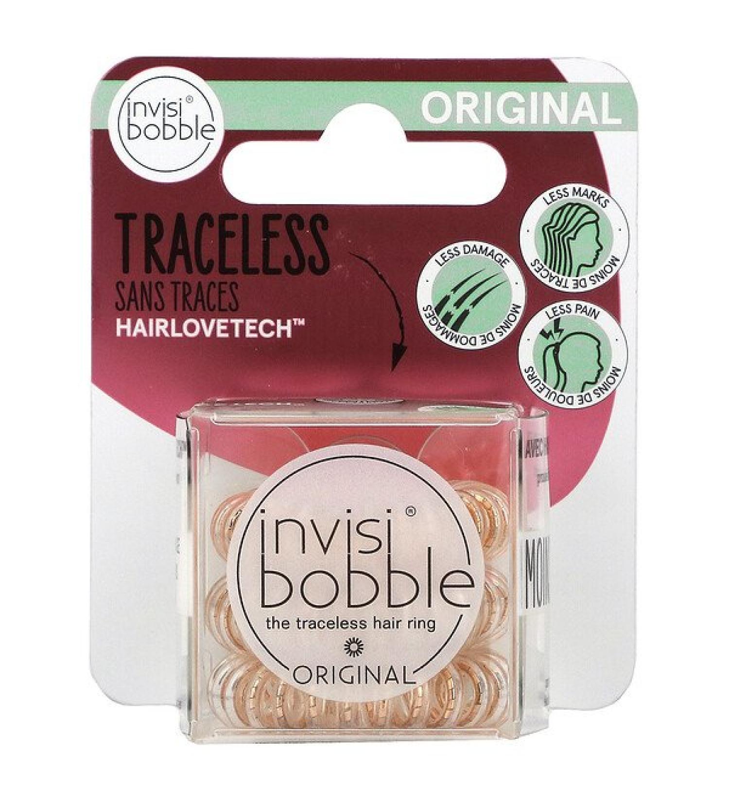 Invisibobble Original Traceless Hair Ring - Bronze Me Pretty (3 Pack) | No Crease Hair Ties - Buy Online on GoSupps.com