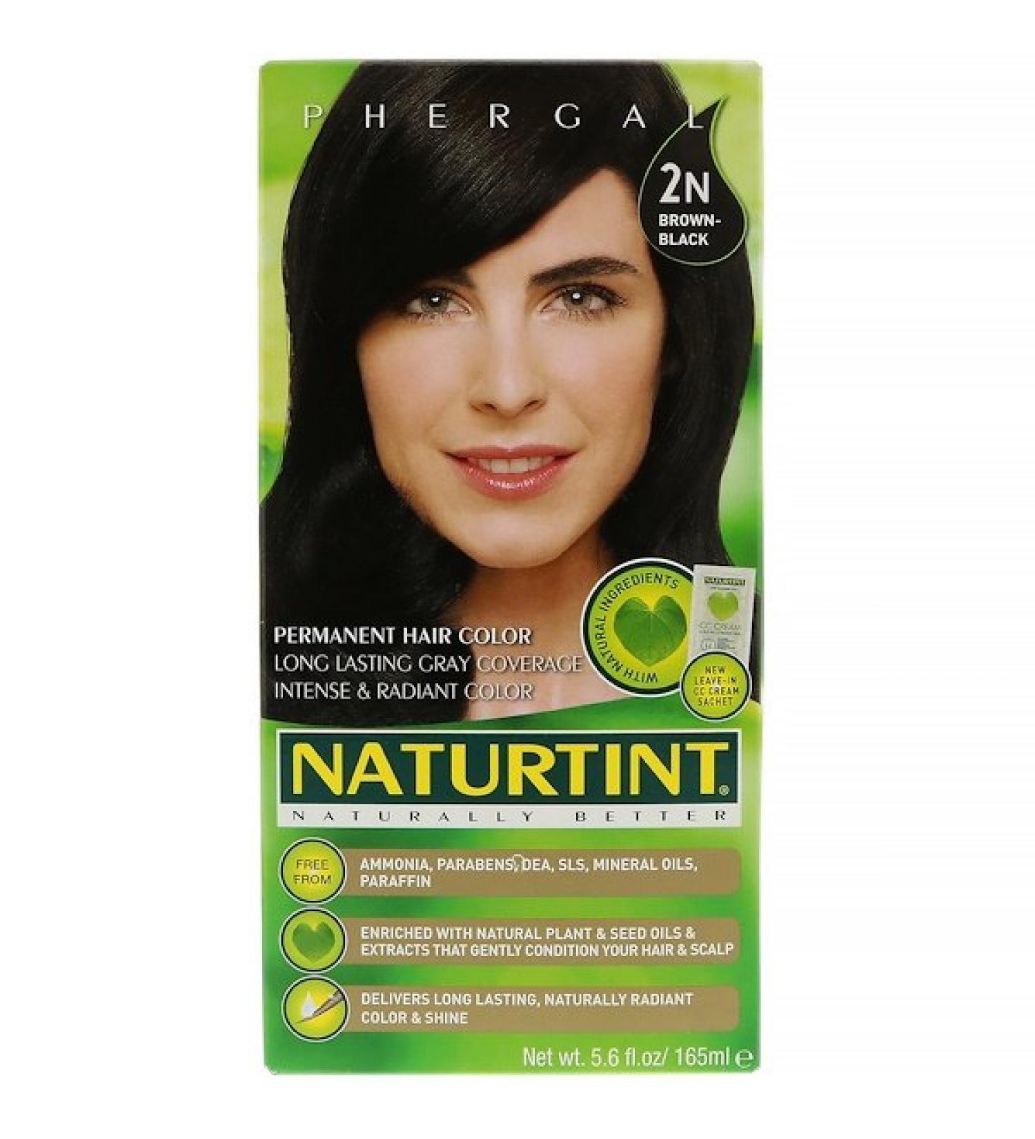 Naturtint 2N Brown-Black Permanent Hair Color - 5.6 fl oz (165 ml) | Ammonia-Free, Vegan Formula - Buy Online on GoSupps.com