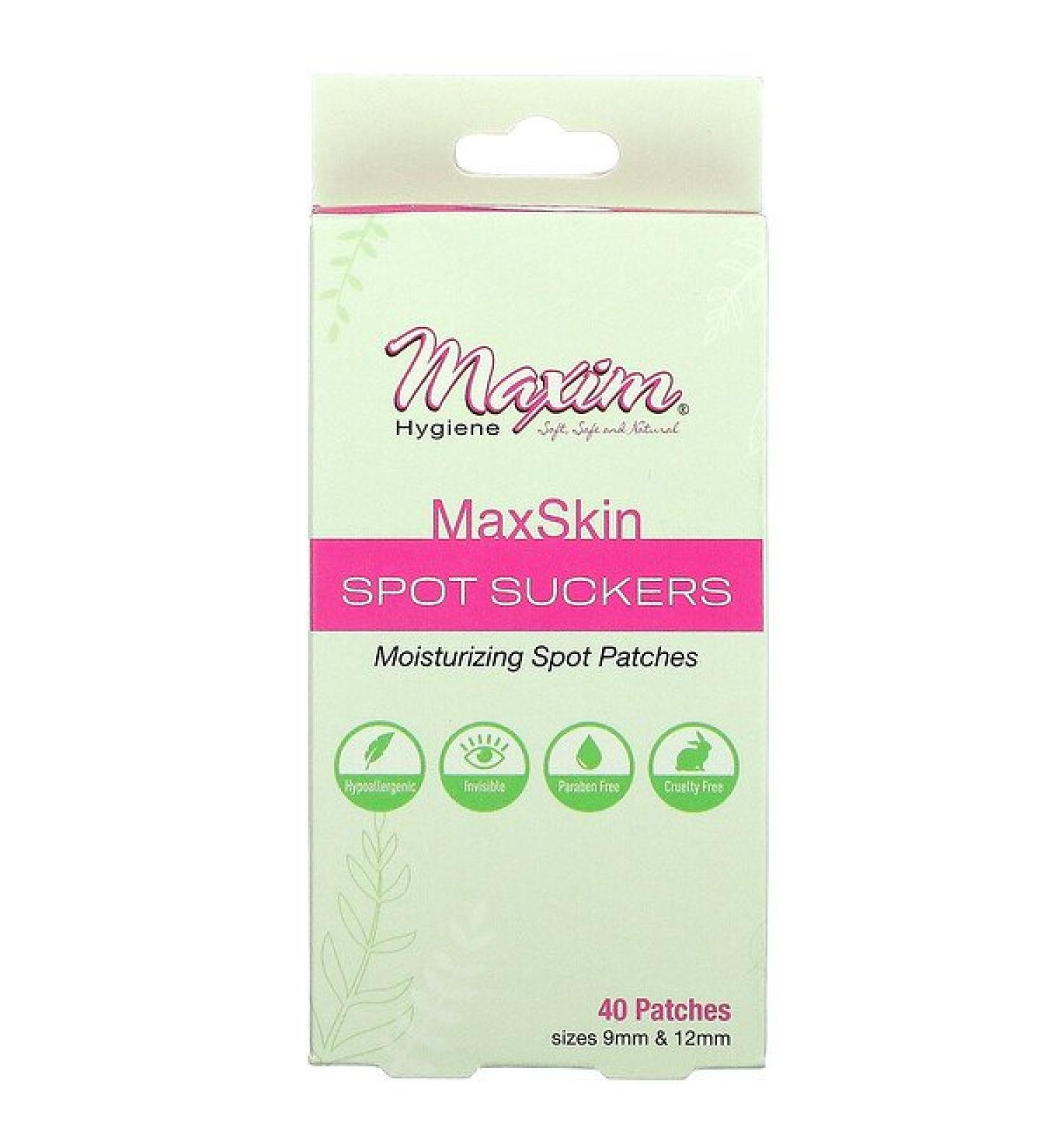 Maxim MaxSkin Spot Suckers - 40 Patches (9mm & 12mm) for Acne Treatment - Buy Online on GoSupps.com