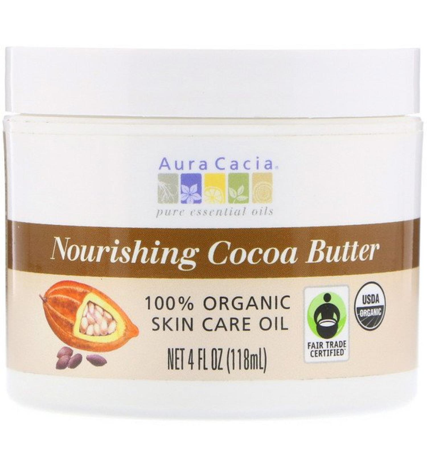 Aura Cacia Nourishing Cocoa Butter 4 fl oz (118 ml)