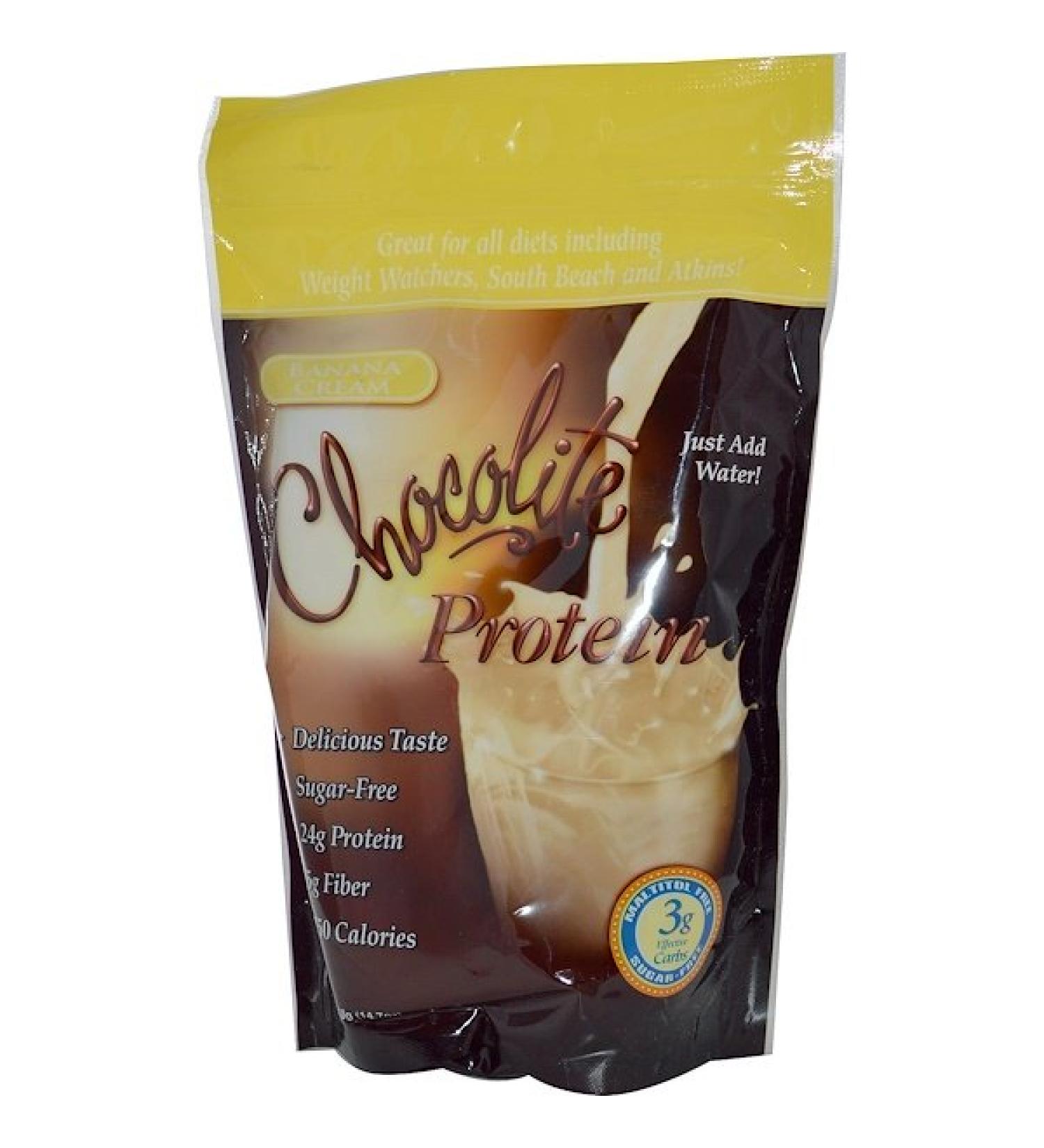 HealthSmart Foods Chocolite Protein Banana Cream 14.7 oz (418 g)