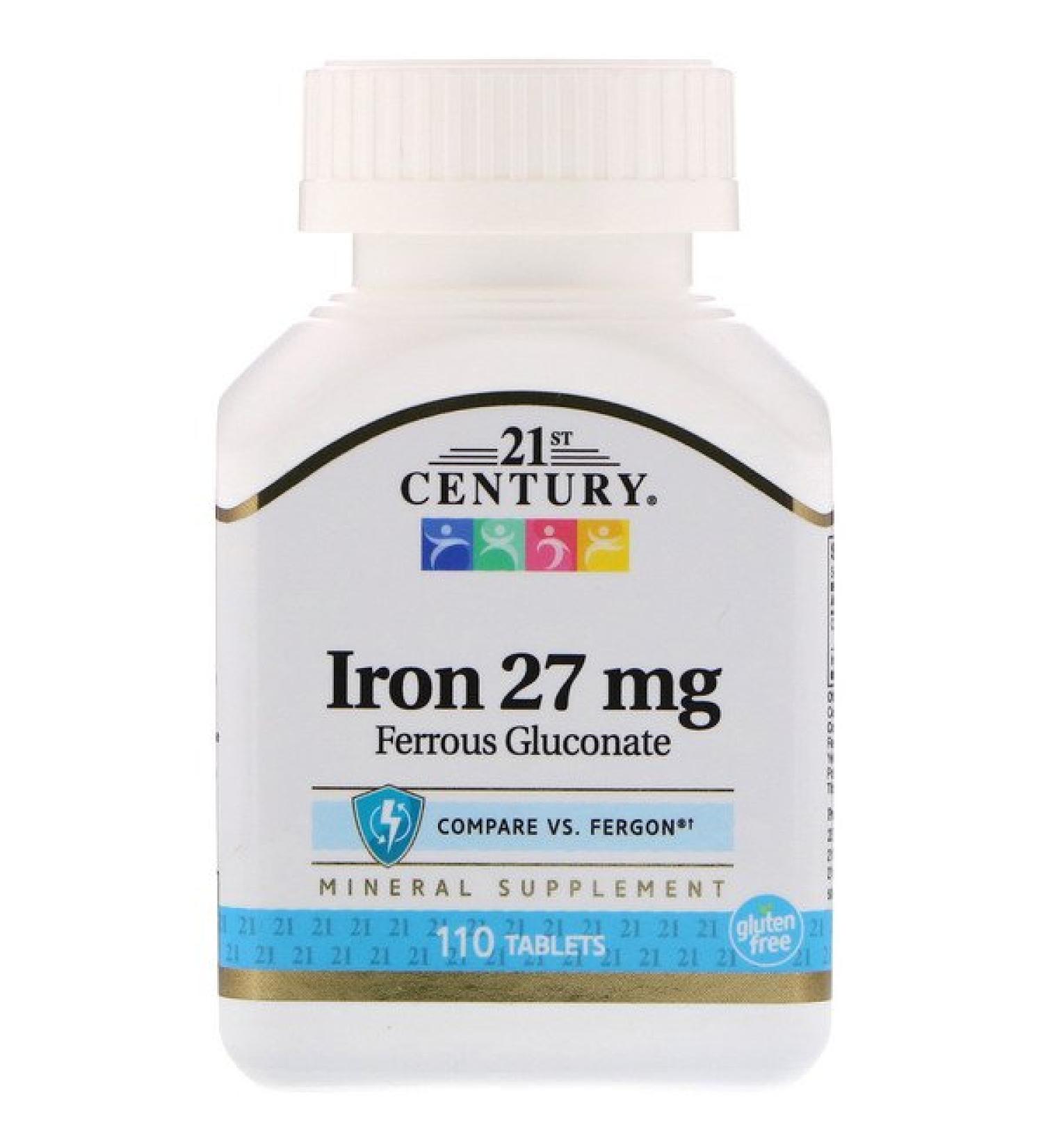 21st Century Iron 27 mg 110 Tablets