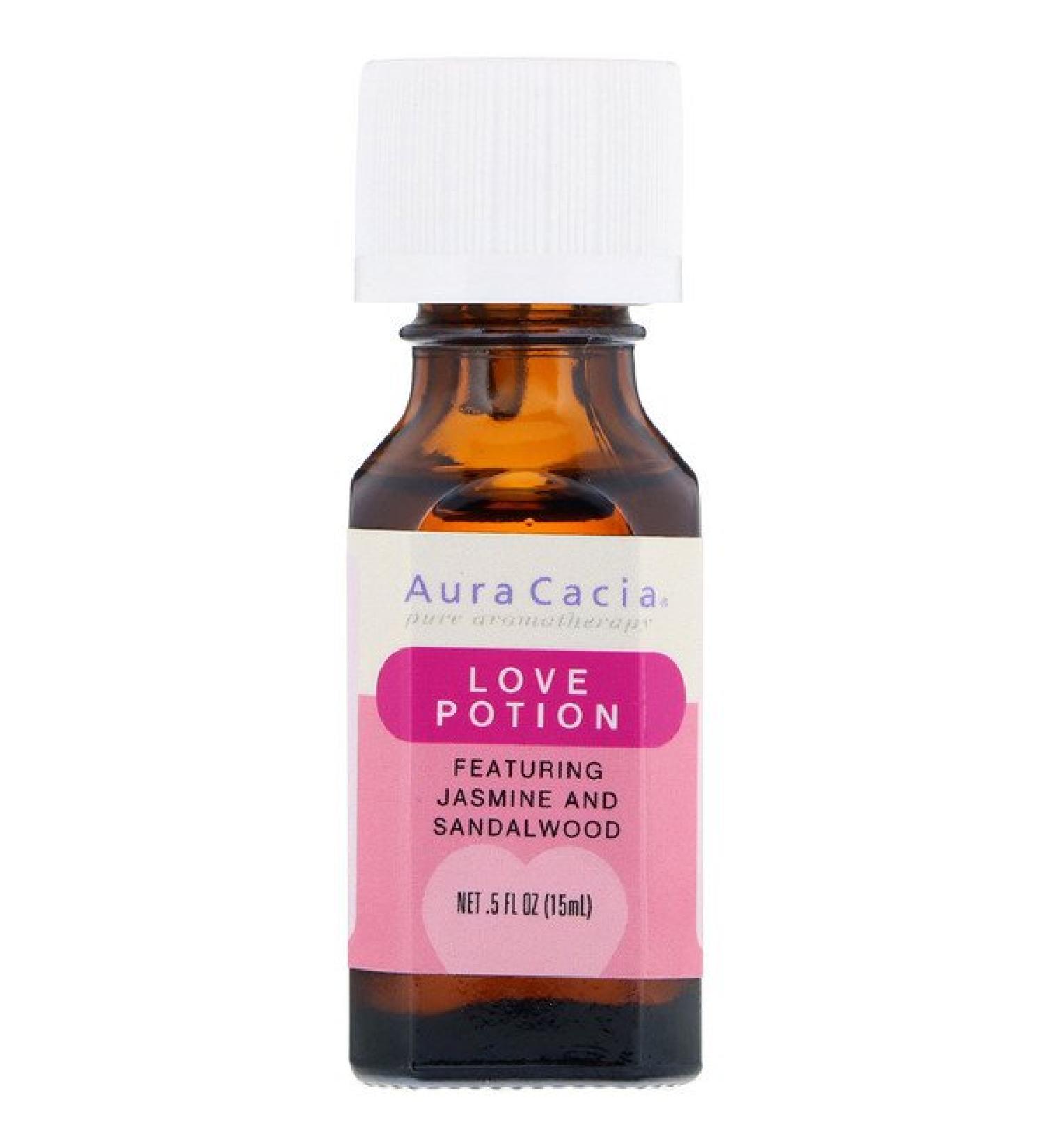 Aura Cacia Love Potion Jasmine and Sandalwood .5 fl oz (15 ml)