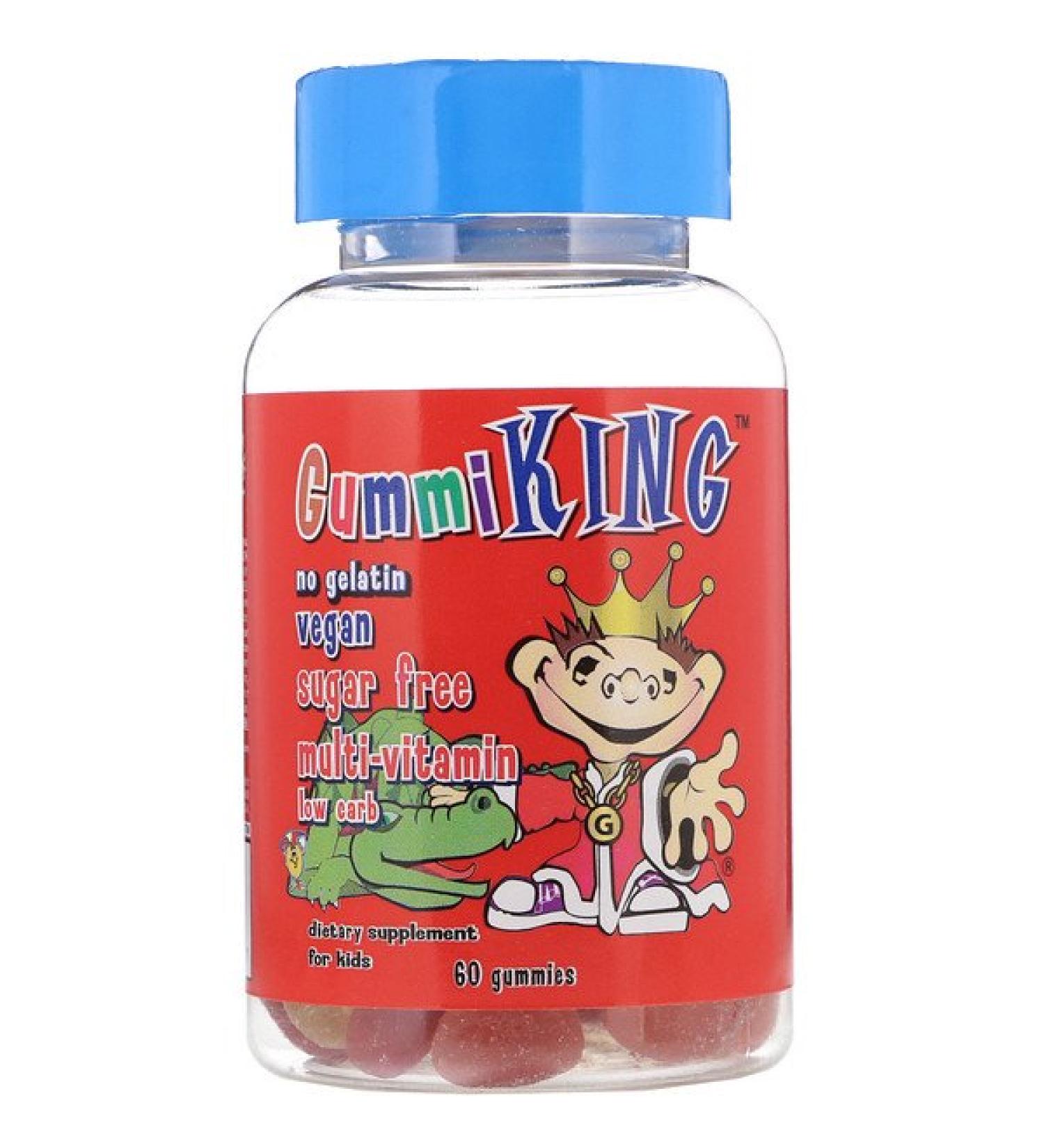 GummiKing Sugar-Free Multi-Vitamin For Kids 60 Gummies