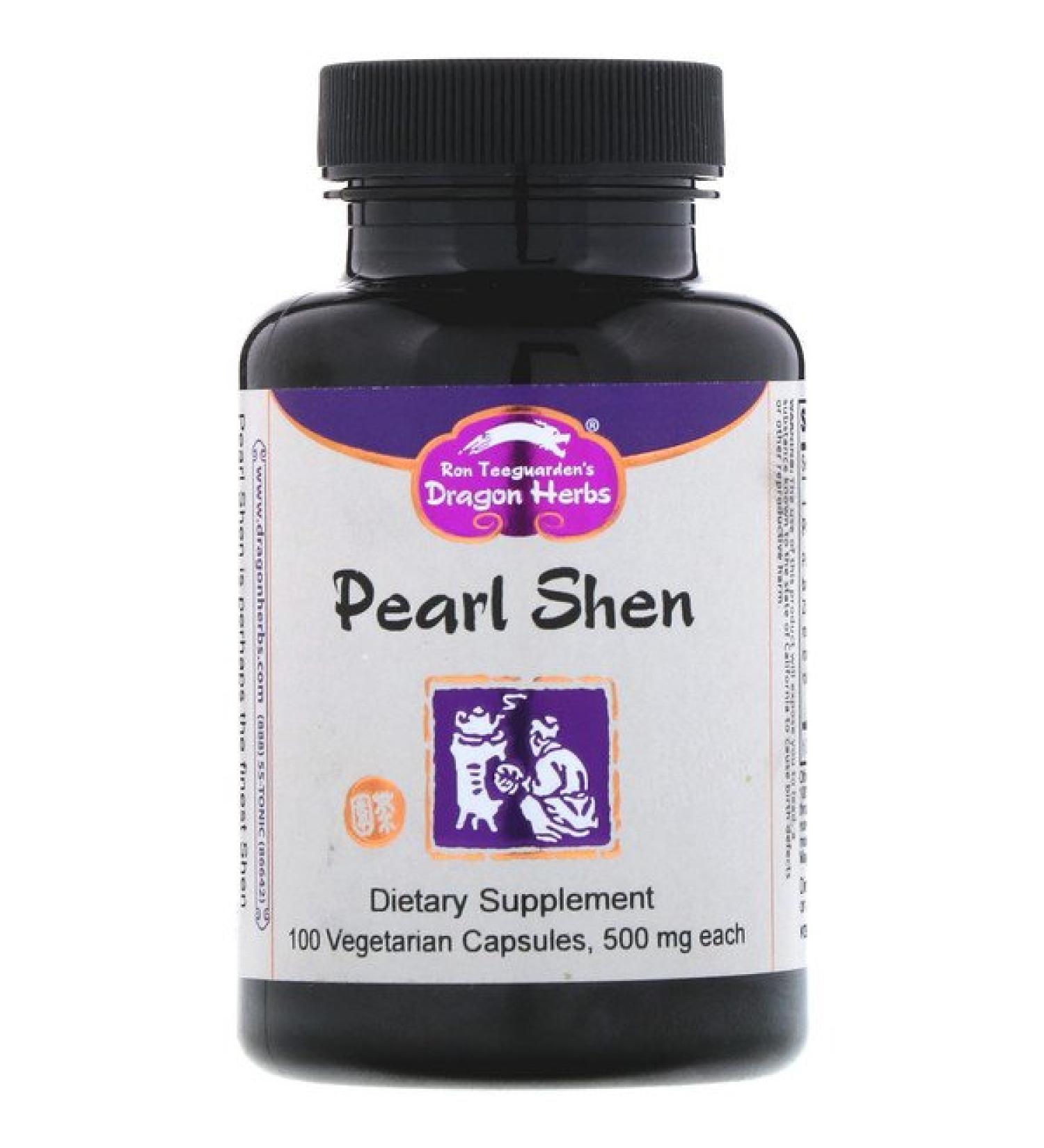 Dragon Herbs Pearl Shen 500 mg 100 Vegetarian Capsules