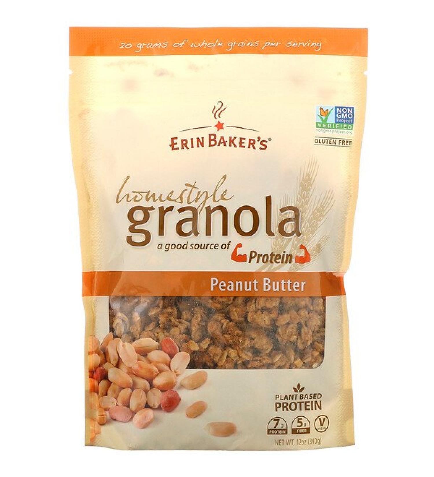 Erin Baker's Homestyle Granola Peanut Butter 12 oz (340 g)