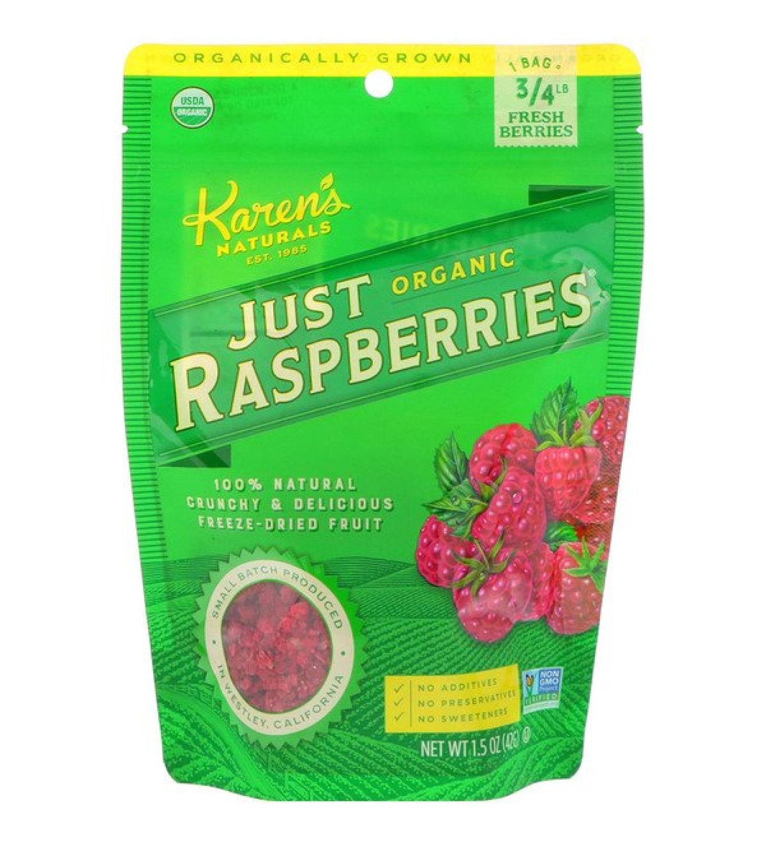 Karen's Naturals Organic Just Raspberries 1.5 oz (42 g)