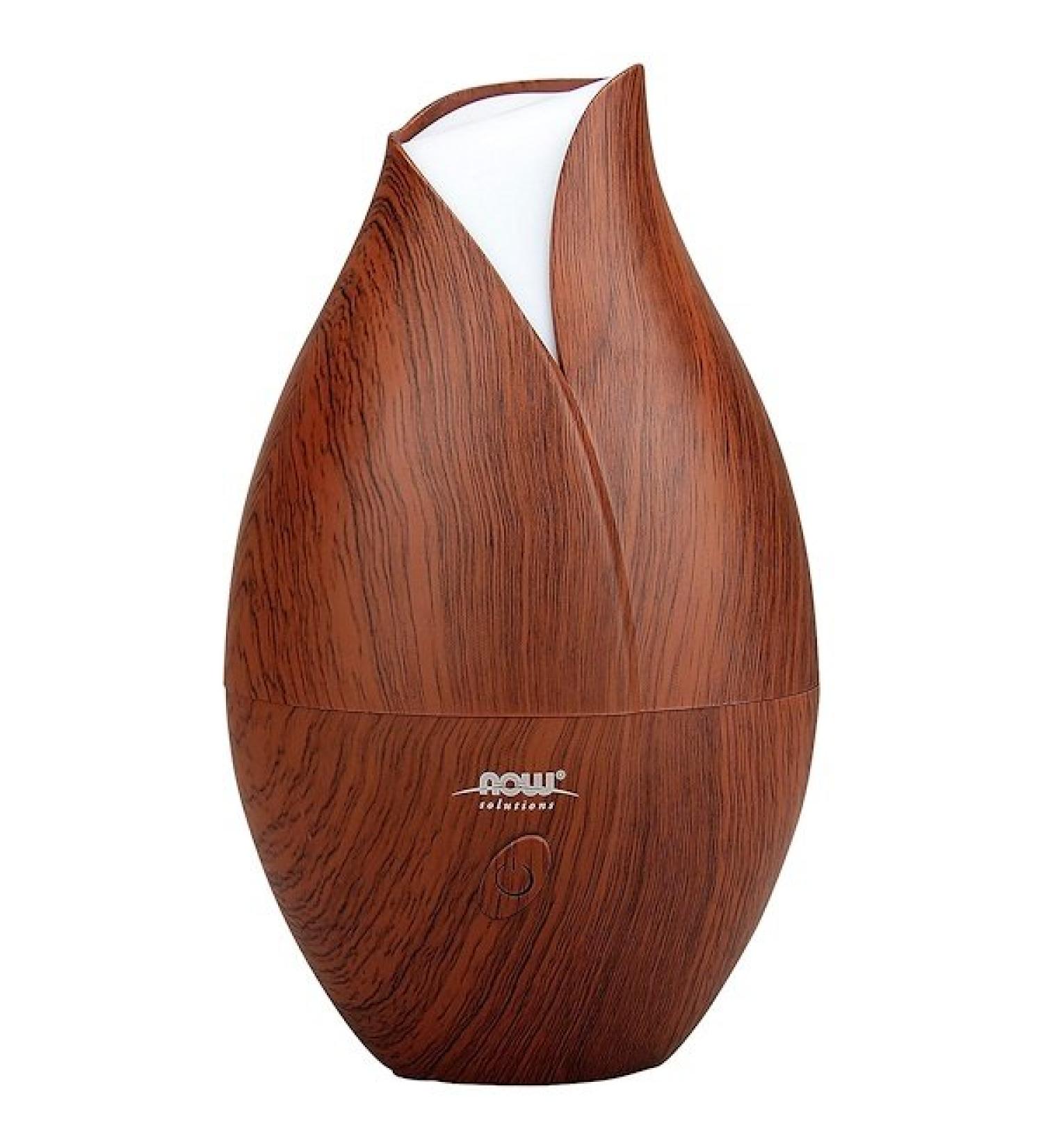 Now Foods Solutions Ultrasonic Faux Wood Grain Oil Diffuser 1 Piece