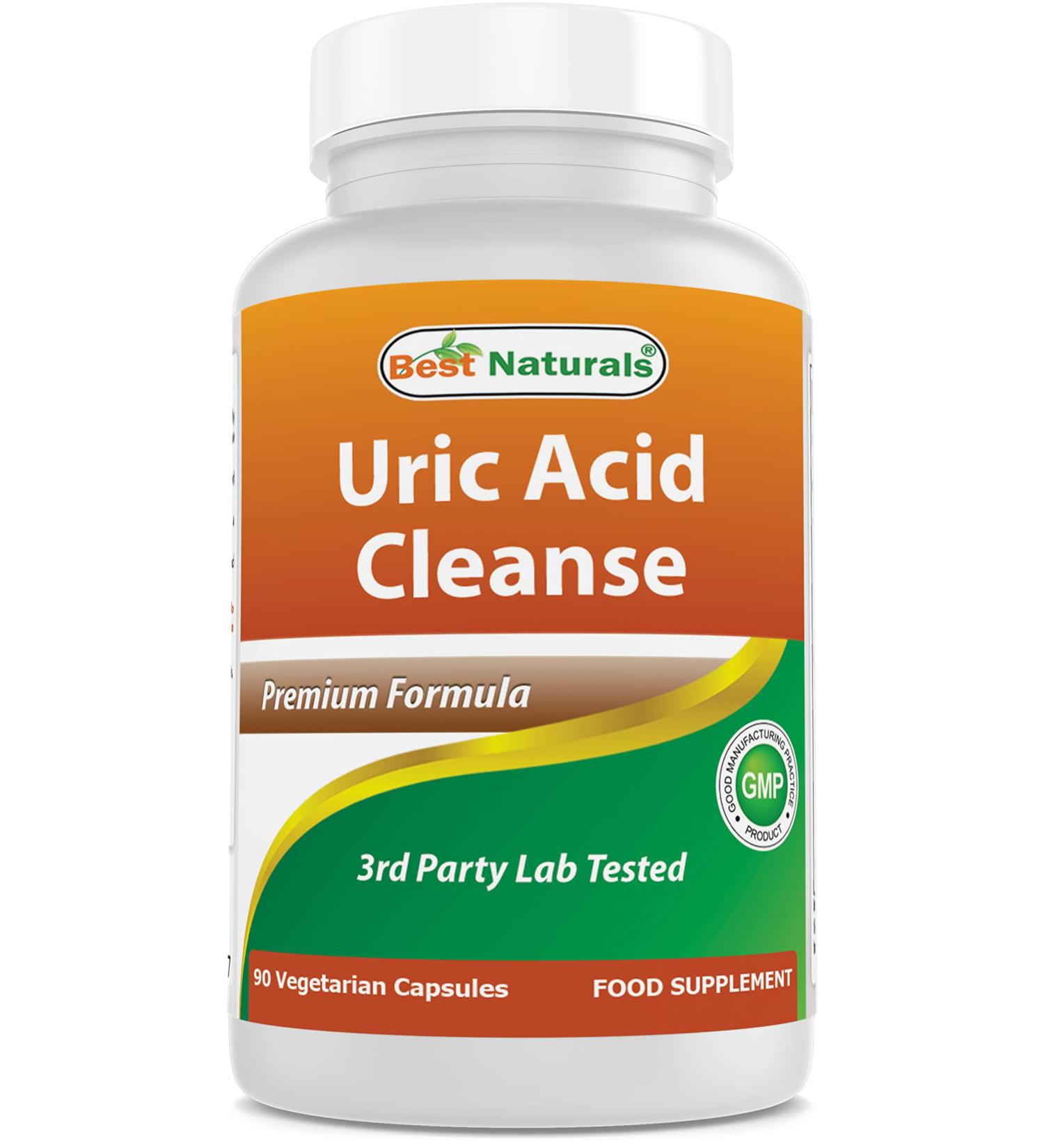 Best Naturals Uric Acid Cleanse Vitamins - 90 Veggie Capsules for Men and Women - Buy Online on GoSupps.com