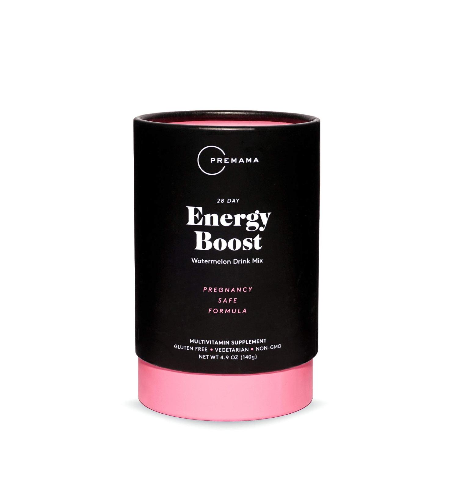 Premama 28-Day Energy Boost Drink Mix - Watermelon Flavor | 28 Packets (5g Each) - Buy Online on GoSupps.com