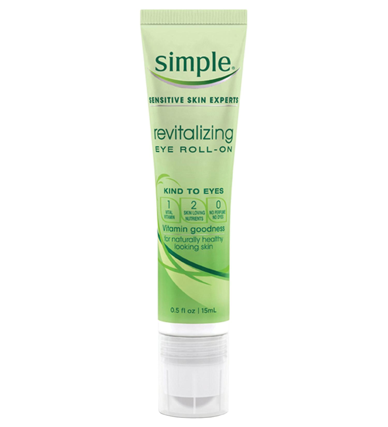 Simple Eye Roll-On 0.5 oz - Revitalizing Eye Treatment - Buy Online on GoSupps.com