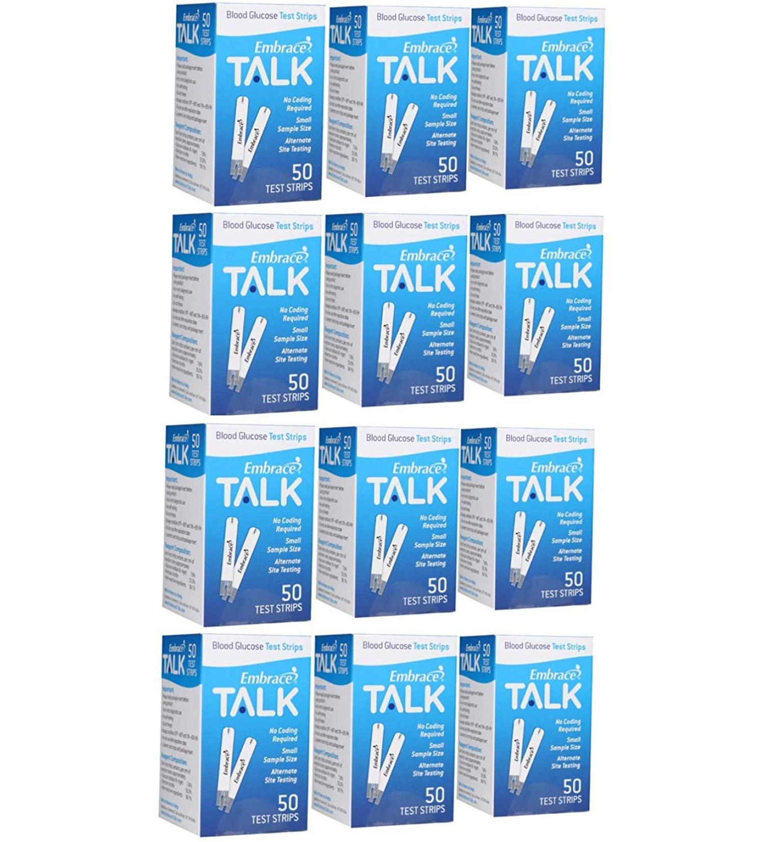 Embrace Diabetic Blood Glucose Test Strips 600ct