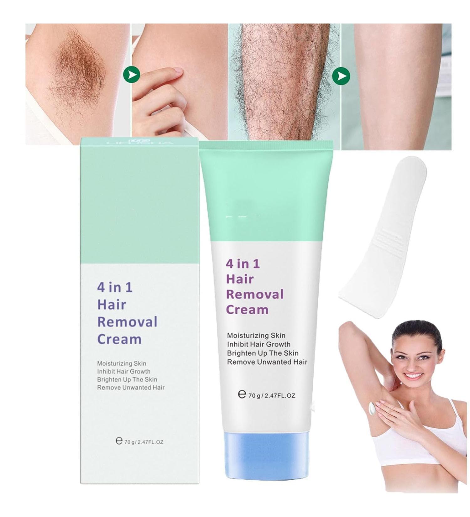 Nijiesengeng Glowcode 4 in 1 Hair Removal Cream Moisturizing & Soothing Body Hair Removal for Women | Crema Depiladora que Hidrata y Aclara la Piel (1PC) - Buy Online on GoSupps.com
