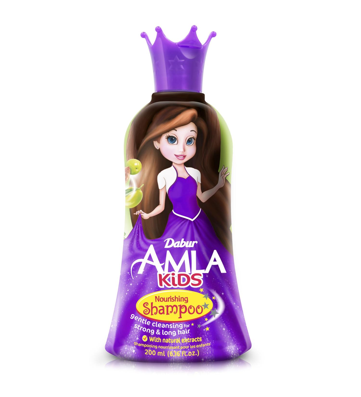 Dabur Kids Shampoo 200 ml - Natural Nourishing Formula with Amla Almond & Shikakai | Gentle Cleansing for Stronger Hair - Buy Online on GoSupps.com
