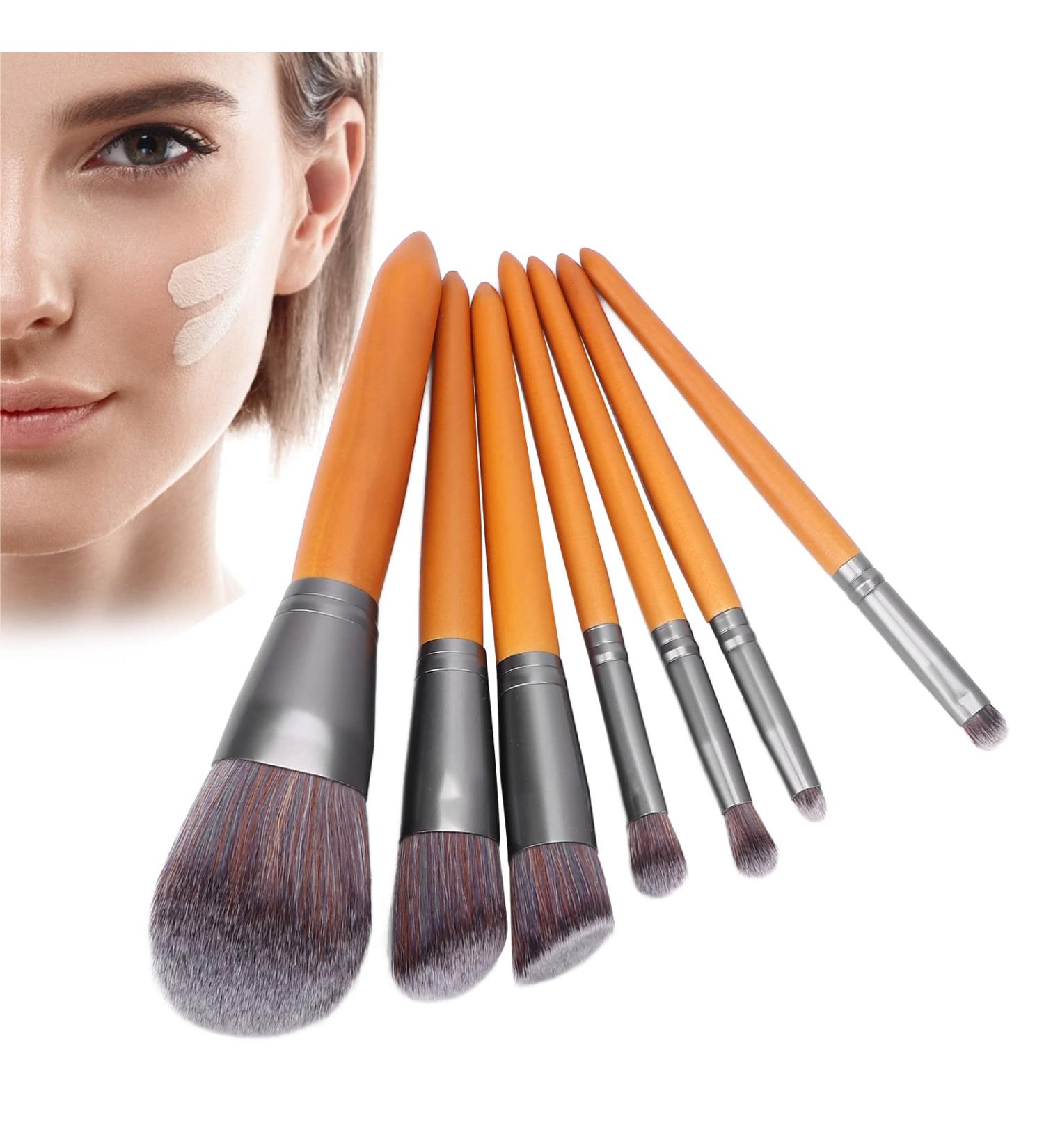Real Techniques 7-Part Make-Up Brush Set | Super Soft Fiber Brush Set for Loose Powder & Eyelids | Portable & Skin-Friendly Cosmetics Brushes - Shop Internationally! - Buy Online on GoSupps.com