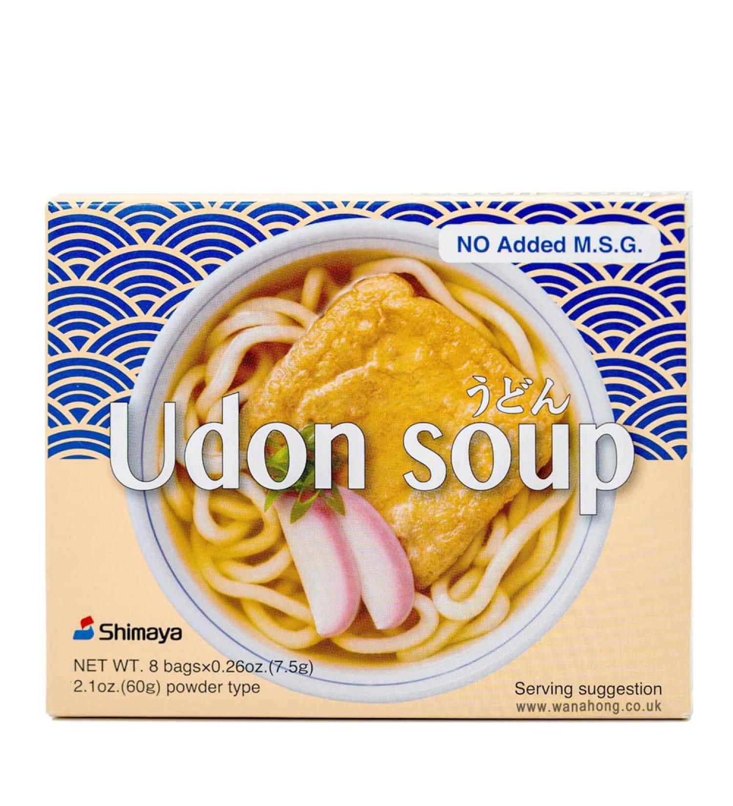 WaNaHong Shimaya Japanese Udon Soup Base Powder 60G (8 Sachets) - Buy Online on GoSupps.com