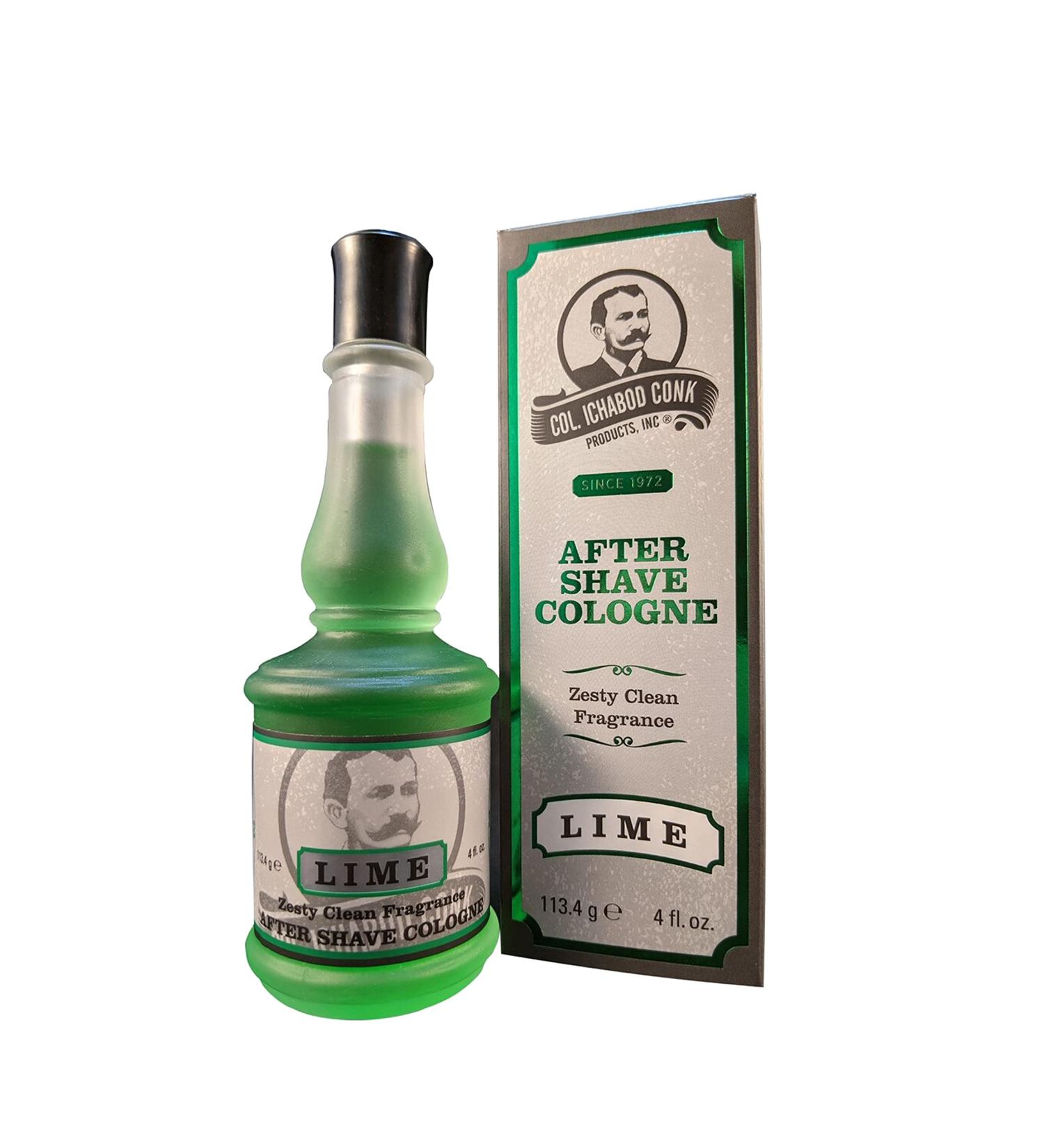Colonel Ichabod Conk Lime After Shave Cologne 4 Fl. Oz. Glass Bottle Aftershave Lime 1 Fl Oz (Pack of 1) - Buy Online on GoSupps.com