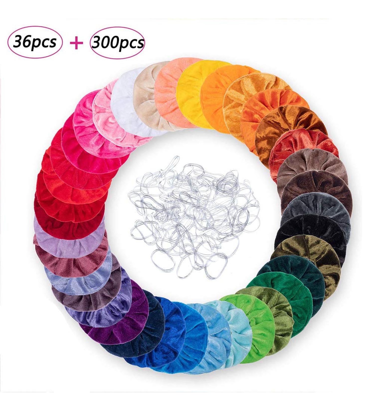 Viccess 36 Pieces Hair Accessories Set - Girls Hair Ties Scrunchies & Bands | 300 Hair Tie Ligaments for Women - Buy Online on GoSupps.com