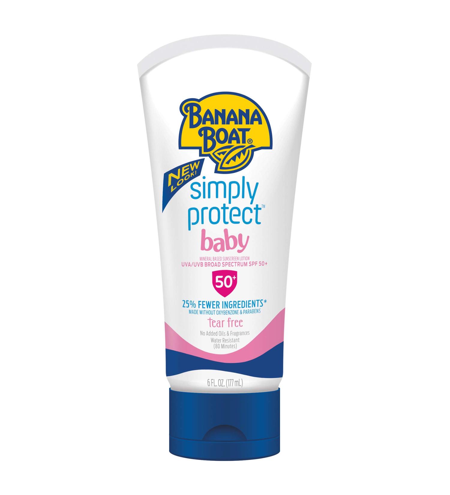 Banana Boat Simply Protect Mineral Baby Sunscreen Lotion SPF 50+ 6 Oz - Buy Online on GoSupps.com