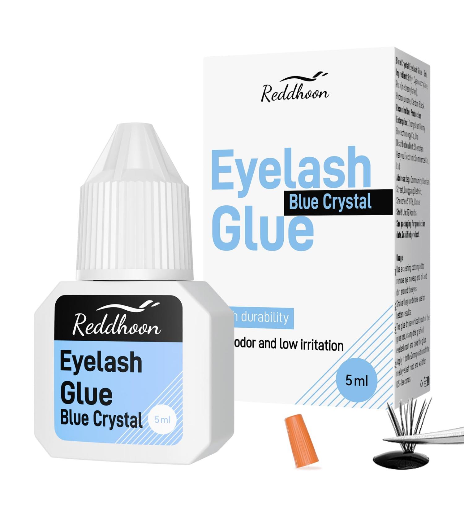 Fast Drying Waterproof Lash Glue - Strong Hold Individual & Cluster Extensions (5ML) | Long Lasting DIY Eyelash Glue for International Shipping - Buy Online on GoSupps.com