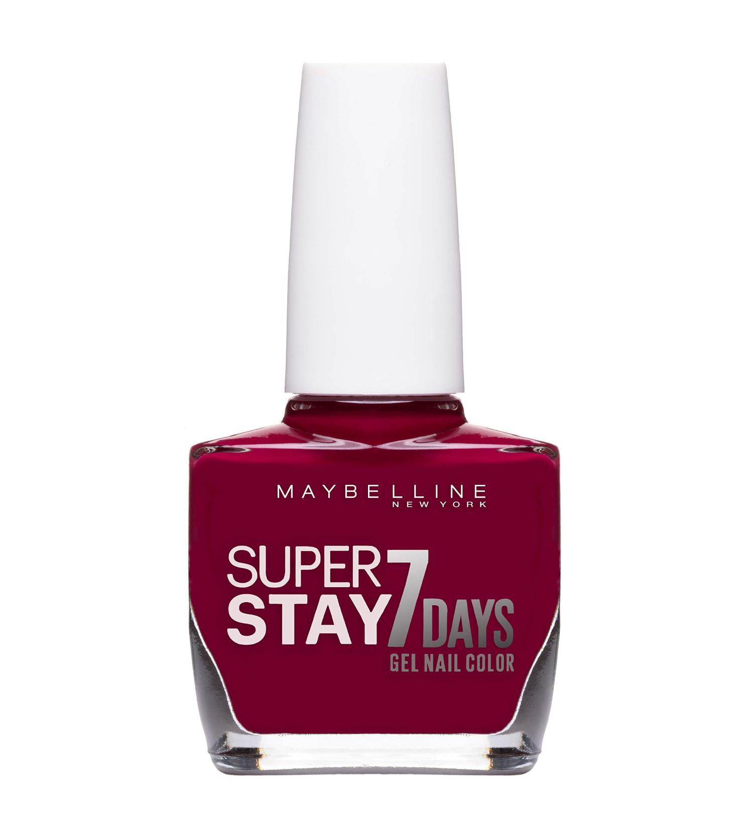 Maybelline Forever Strong Superstay 7 Day Gel Nail Polish - 265 Divine Wine (10ml) | Pack of 1 - Buy Online on GoSupps.com