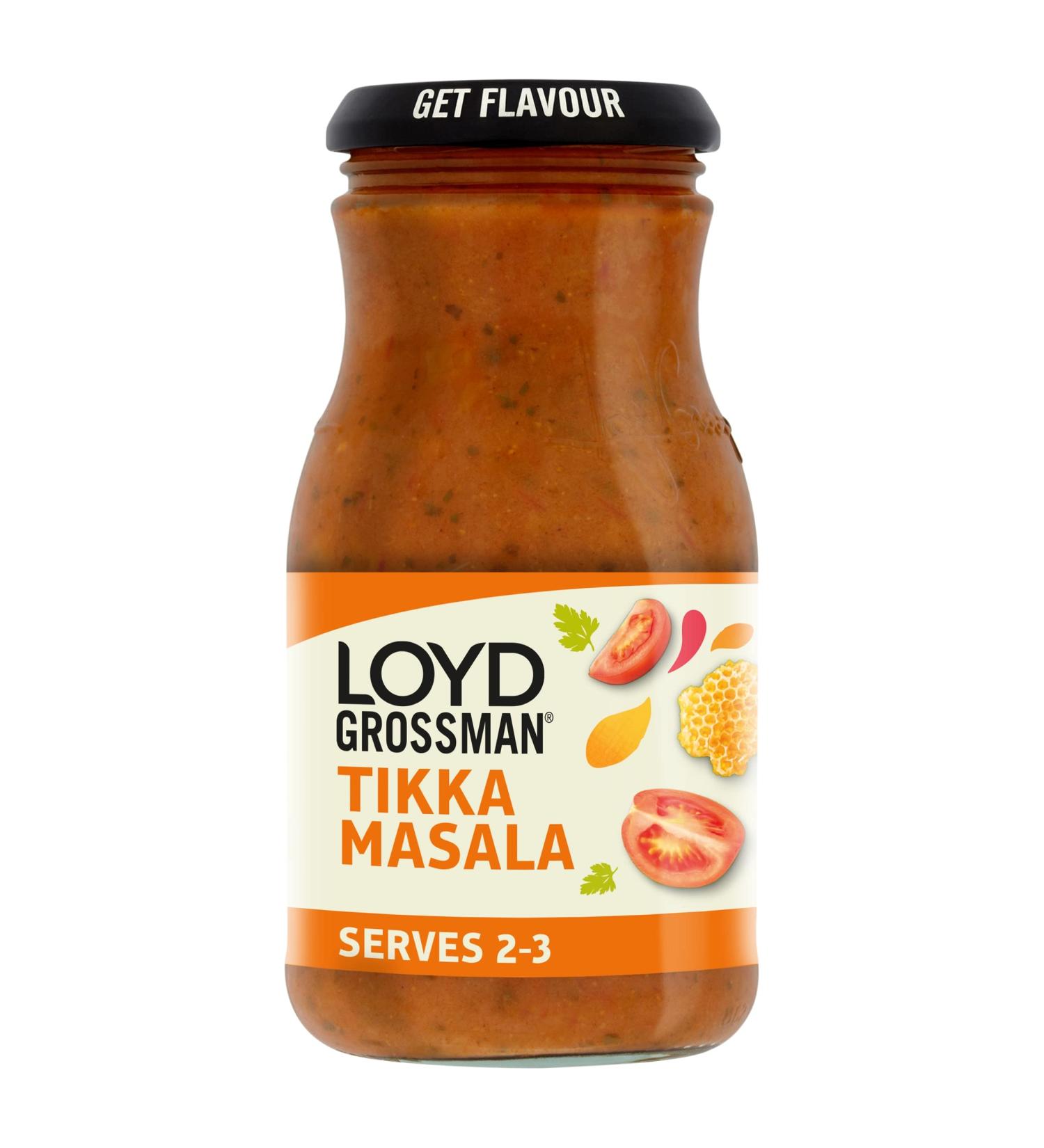 Loyd Grossman Tikka Masala Curry Sauce 350g - Authentic Indian Flavor | Pack of 1 - Buy Online on GoSupps.com