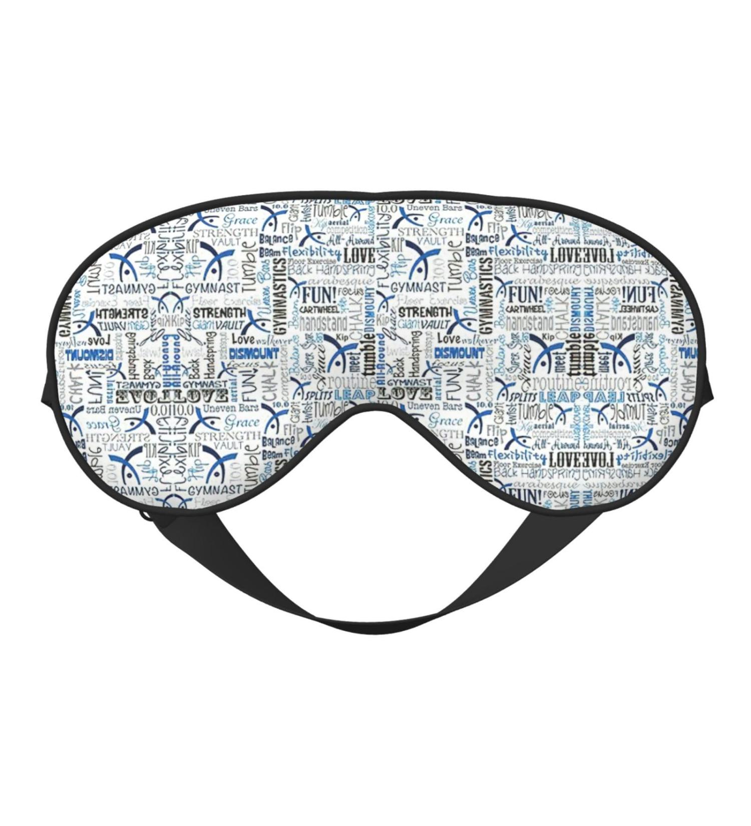 Shop Gymnastics Blue Soft Sleep Eye Mask - Breathable Eye Patch for Women | Perfect Travel & Relaxation Accessory - Buy Online on GoSupps.com