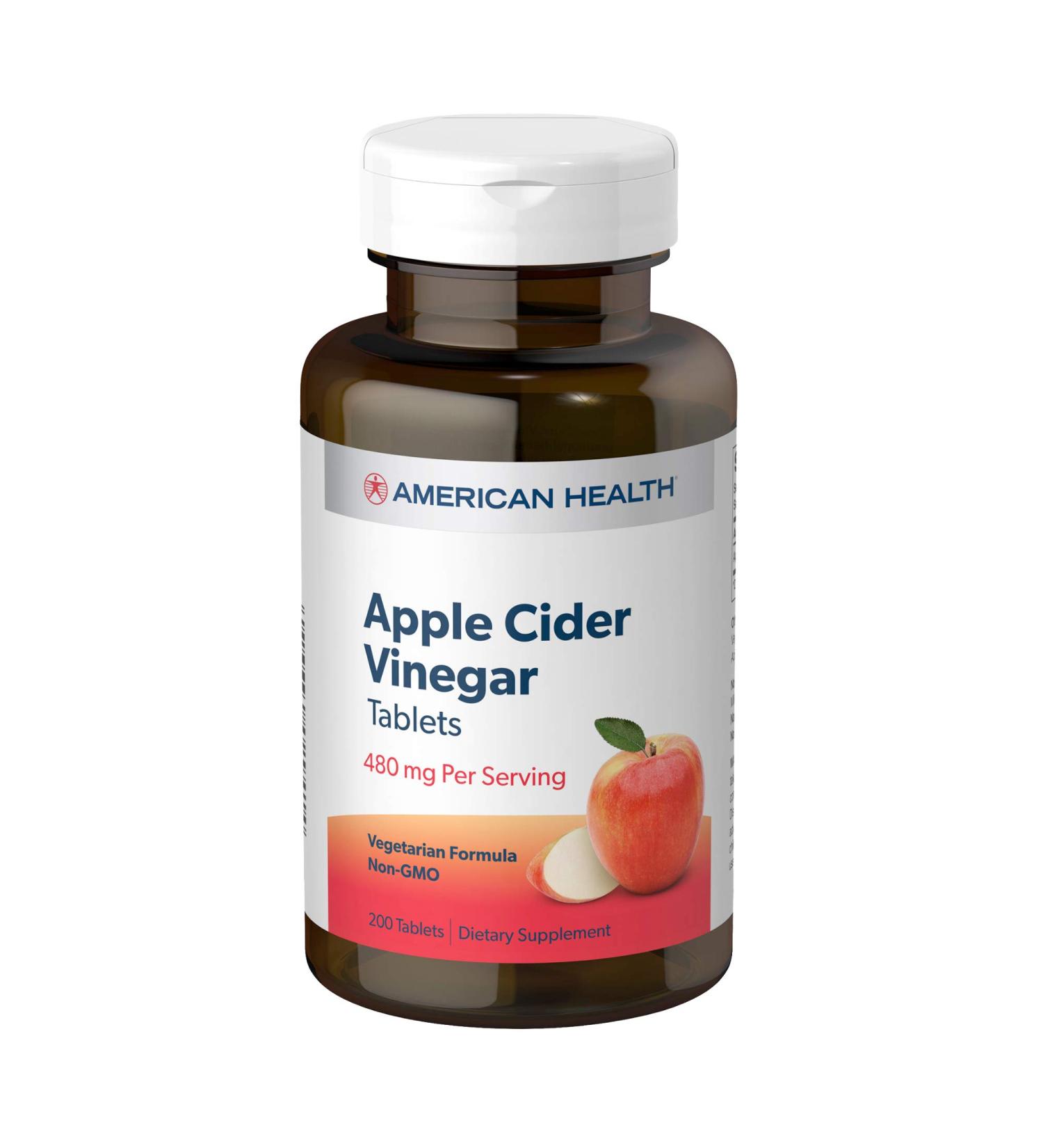 American Health Apple Cider Vinegar 200 Count - Pack of 1 | High-Quality Supplement - Buy Online on GoSupps.com