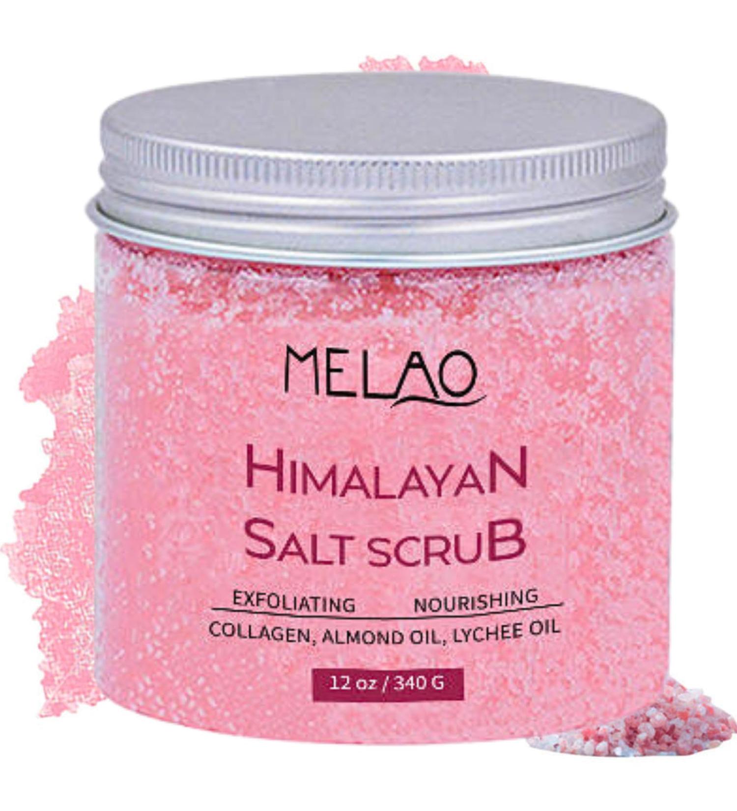 340G Himalayan Salt Body Scrub Exfoliating Body Scrub Anti Cellulite Dead Sea Salts For Bath Large-Capacity Scrub Dead Skin Remover For Body Nourish & Brighten Spa Face Body Scrub Body Skin Care - Buy Online on GoSupps.com