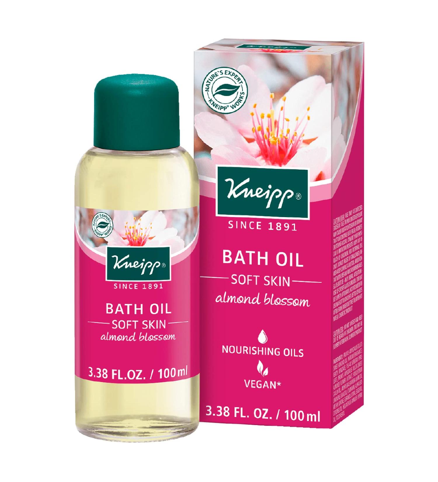Kneipp Herbal Bath Oil - Soft Skin with Almond Oil | 3.38 fl. Oz | International Shipping Available - Buy Online on GoSupps.com