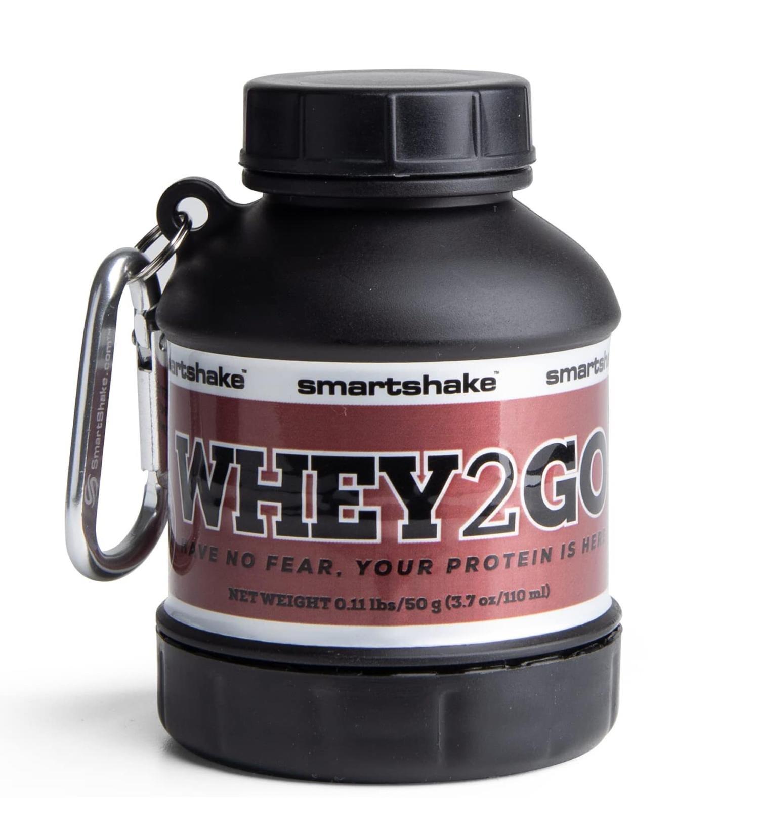 Smartshake WHEY2GO Funnel 110 ml (Pack of 1) - Black | Premium Protein Shaker for Smooth Mixing & Easy Use - International Shipping Available - Buy Online on GoSupps.com