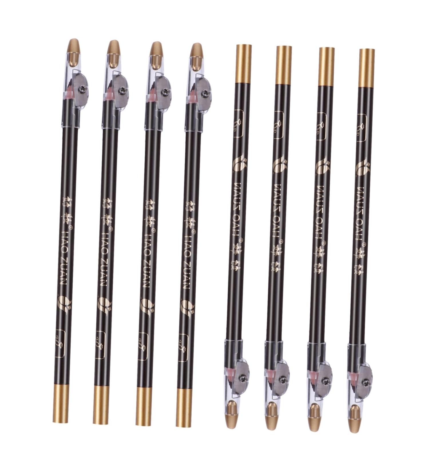 PLAFOPE 16 Pcs Pencil Sharpener Eyebrow Pencil Beauty Eyebrow Pen Eyebrow Pen Pencil Black Wooden - Buy Online on GoSupps.com