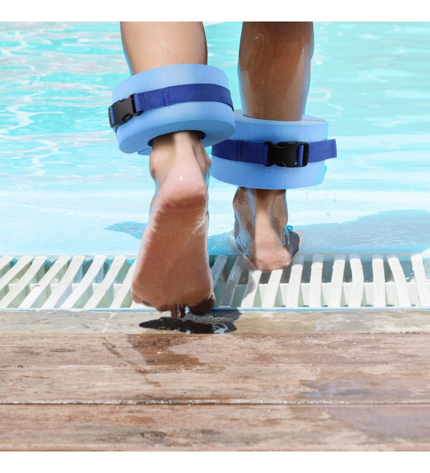 Swim Exercise Aqua Cuffs Set - Foam Water Aerobics Belts for Ankles & Arms with Quick Release Buckle - Set of 2 - Buy Online on GoSupps.com