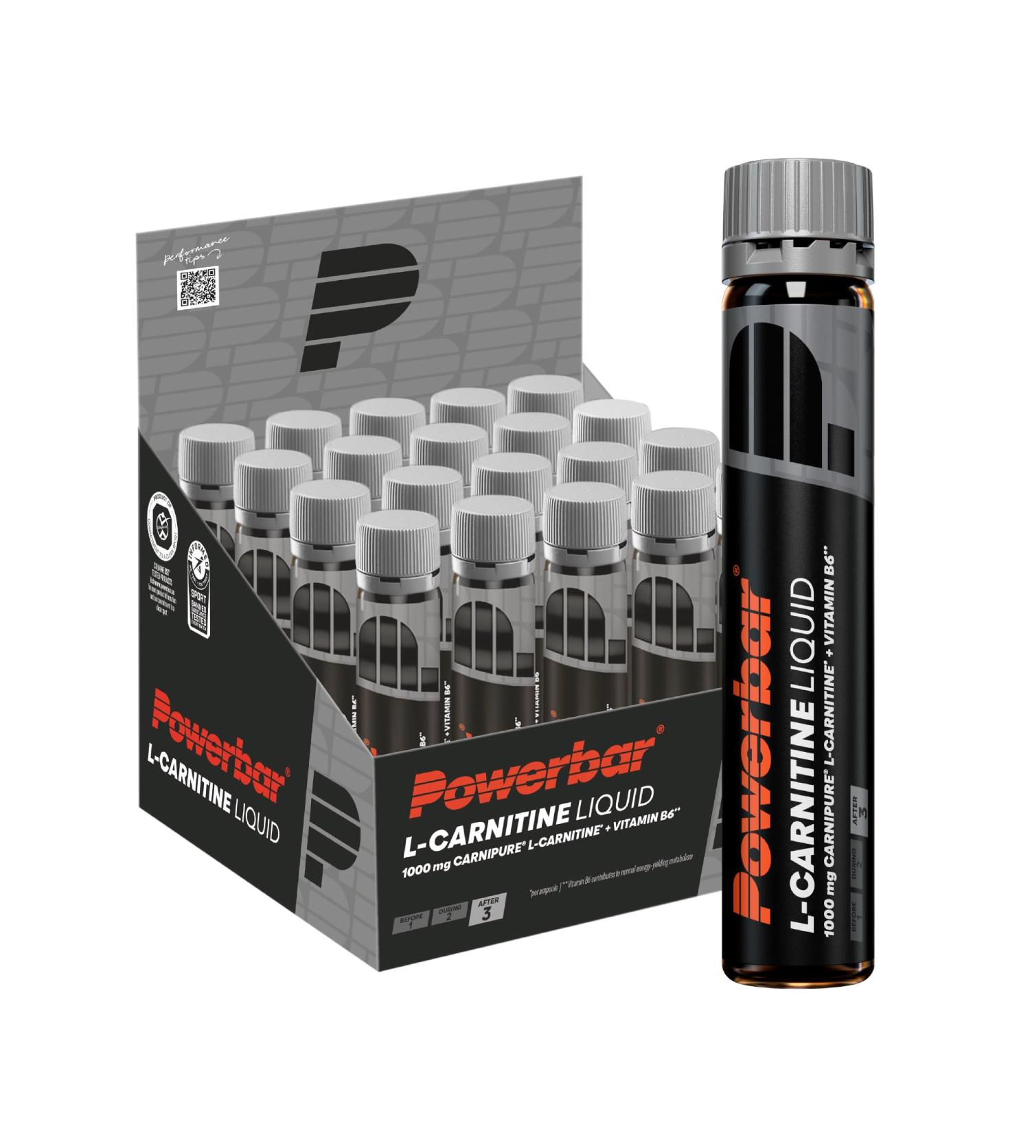 Powerbar Black Line L-Carnitine Liquid 20x25ml - Buy Online on GoSupps.com