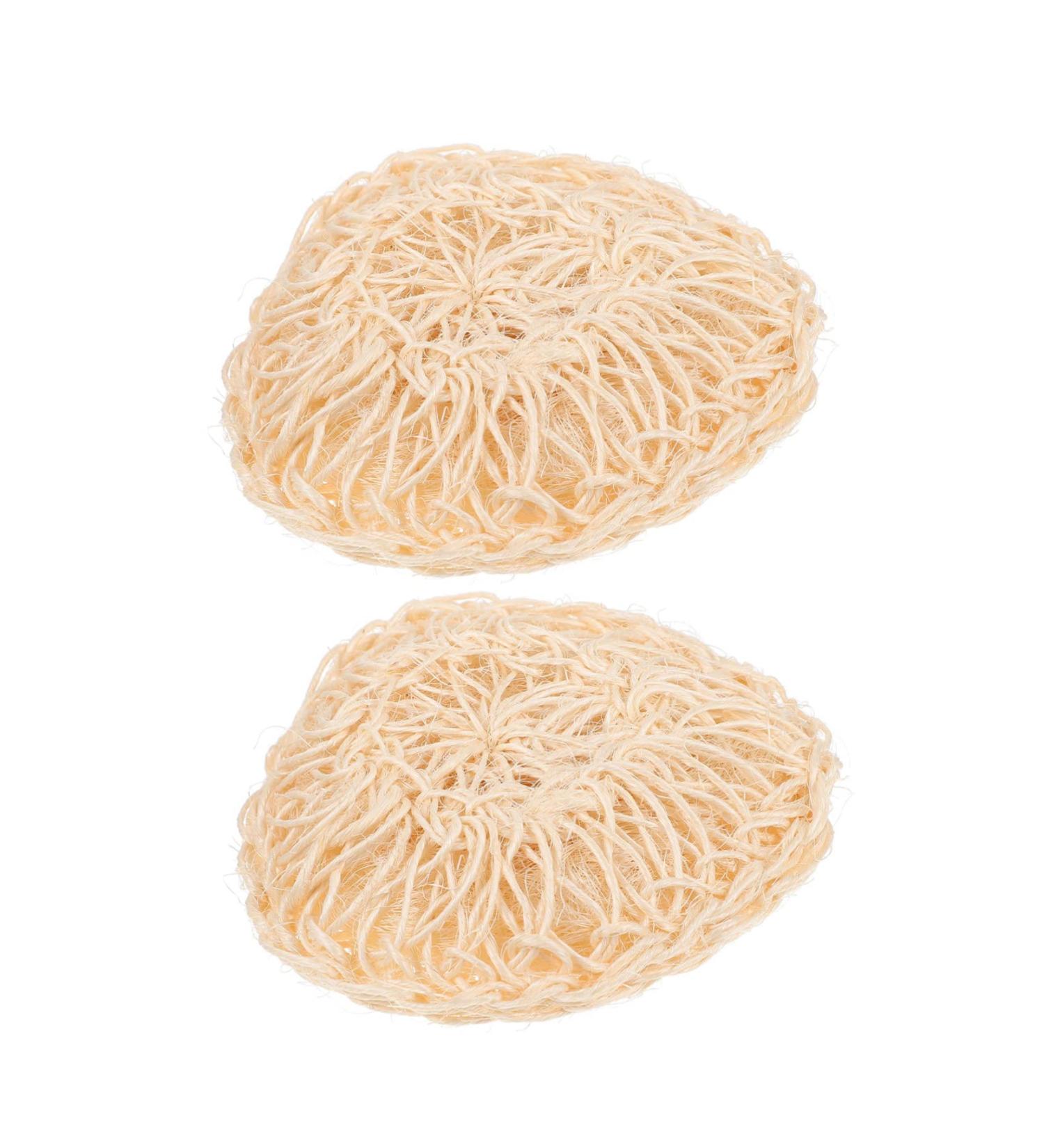 FRCOLOR 2pcs Exfoliating Sisal Bath Brush & Shower Balls - Loofah Sponge Pouf Mesh Scrubber & Body Cleaning Spa Tool - Buy Online on GoSupps.com
