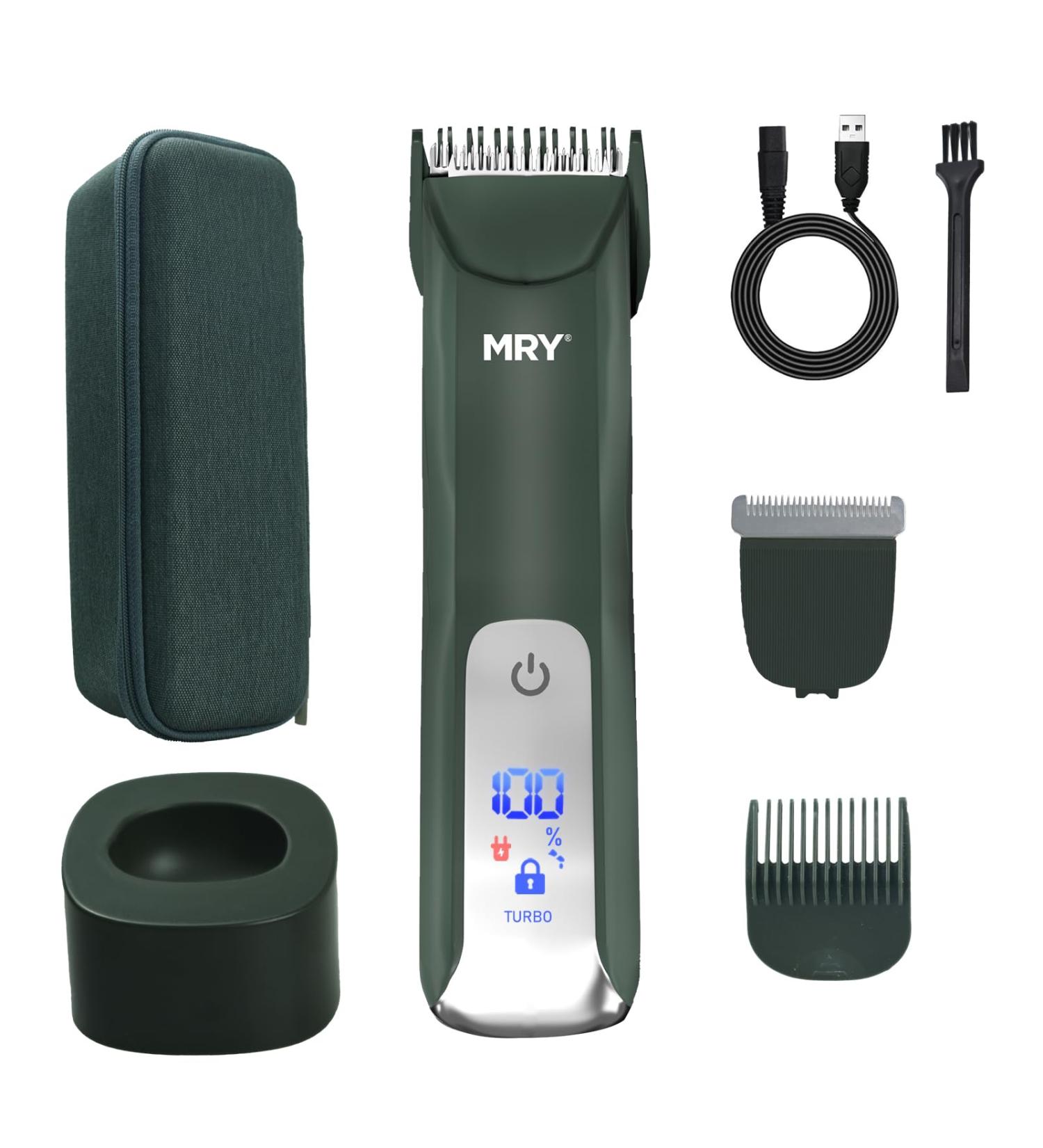 MRY Groin Trimmer for Men & Women - IPX6 Waterproof USB Charging Ceramic Blade - Ultimate Body & Facial Grooming in Ash Black - Buy Online on GoSupps.com