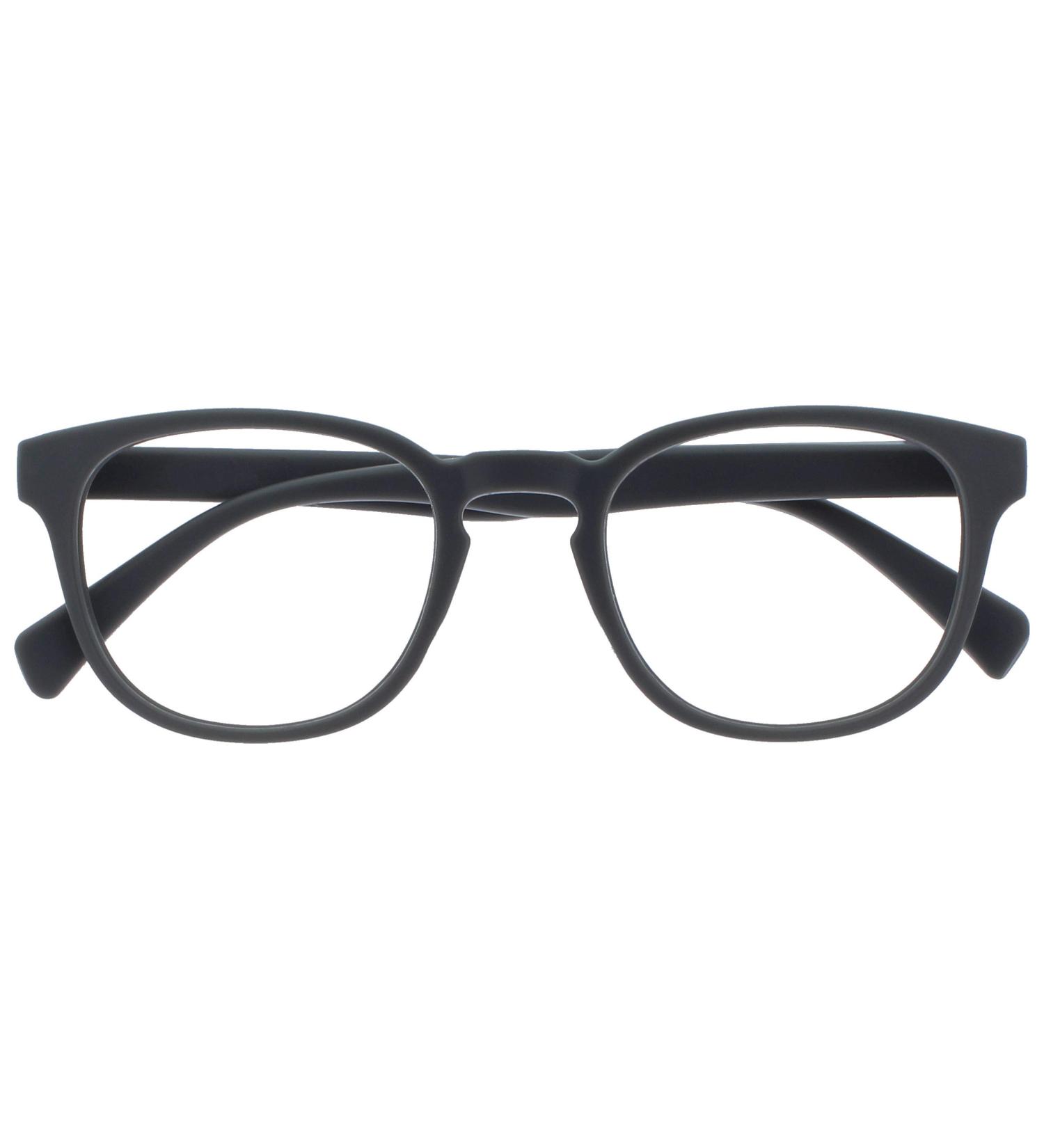 Opulize Pop Round Reading Glasses | Grey Matt Frame | Spring Hinges | Scratch Resistant | Unisex | +2.00 Magnification - Buy Online on GoSupps.com