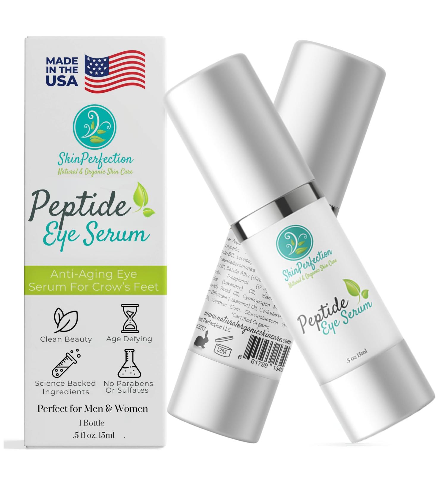 Peptide Eye Serum for Crow s Feet & Wrinkles - Youthful Contour Snap 8 & Retinol - 0.5 oz | Firming & Lifting Treatment - Buy Online on GoSupps.com