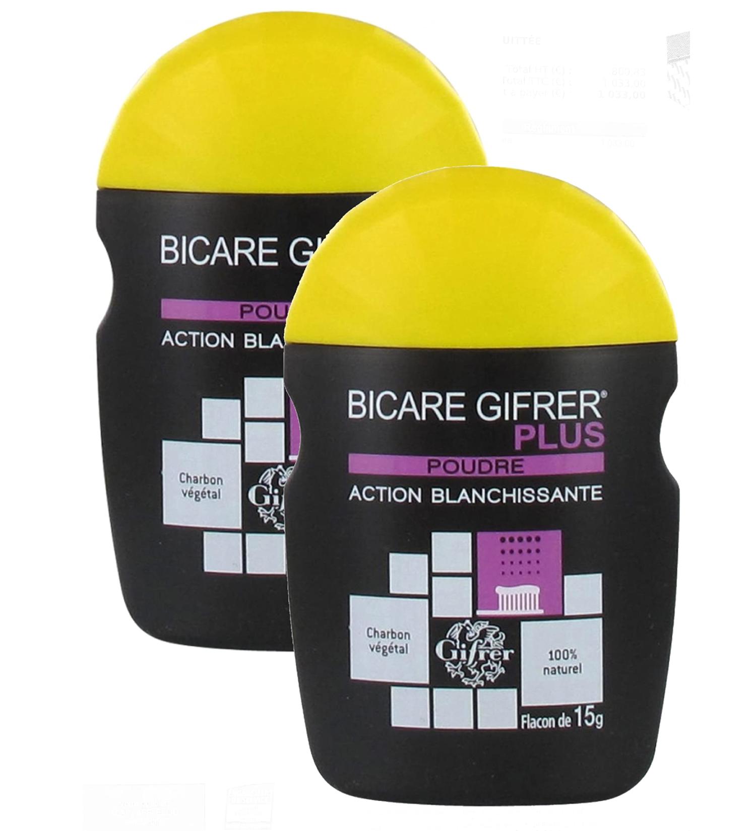 Gifrer Bicare Plus Vegetable Charcoal Powder 60 g Pack of 2 x 60 g - Buy Online on GoSupps.com
