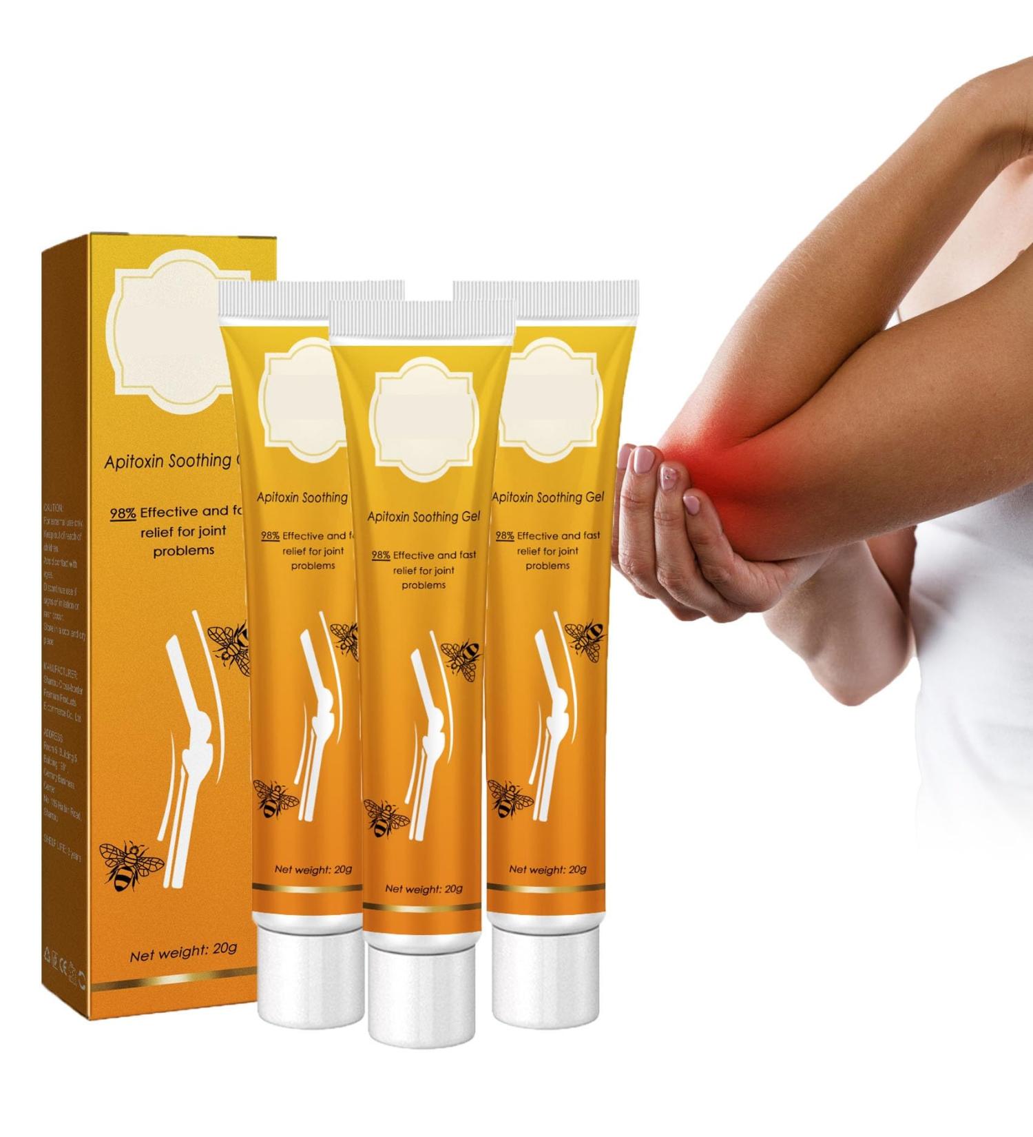 Beevital Apitoxin Treatment Gel - Joint and Bone Therapy | Professional Bee Venom Cream for Pain Relief (3pcs) - Buy Online on GoSupps.com