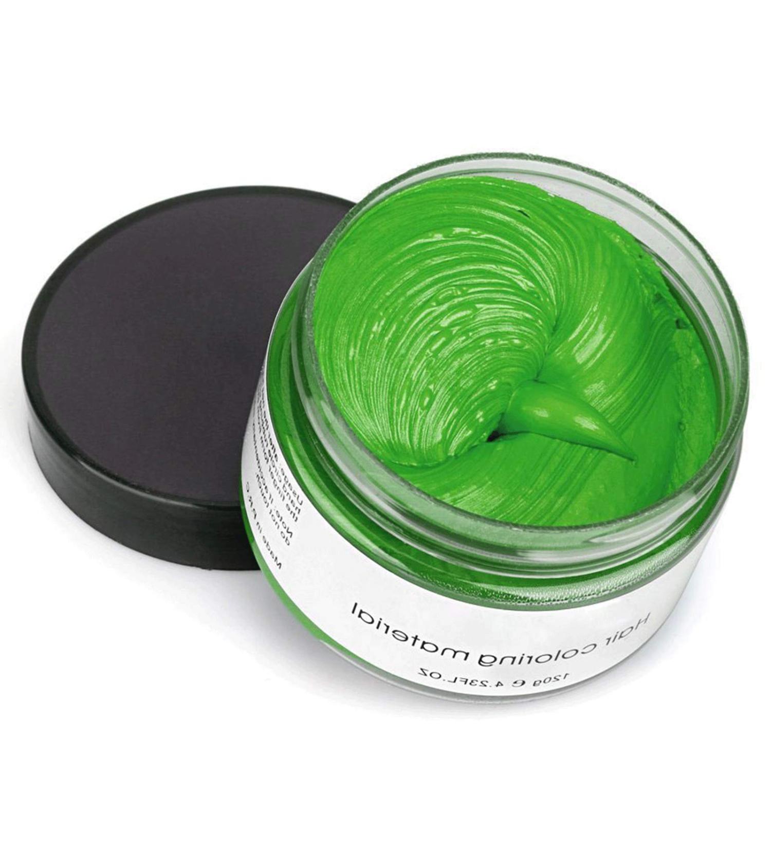 Permotary Hair Color Wax Styling Cream - Temporary Green Hair Dye for Parties Cosplay & Halloween - 4.23 OZ - Buy Online on GoSupps.com