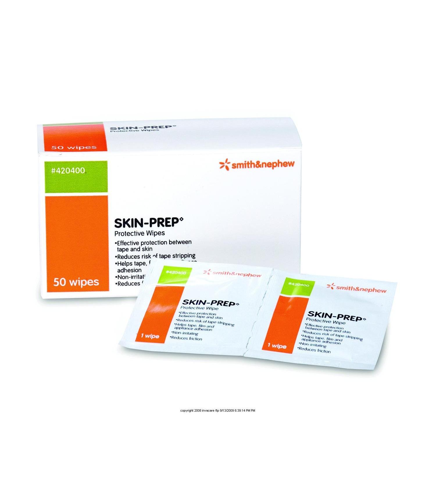 Smith & Nephew Skin-prep Protective Dressing Wipes - Box of 50