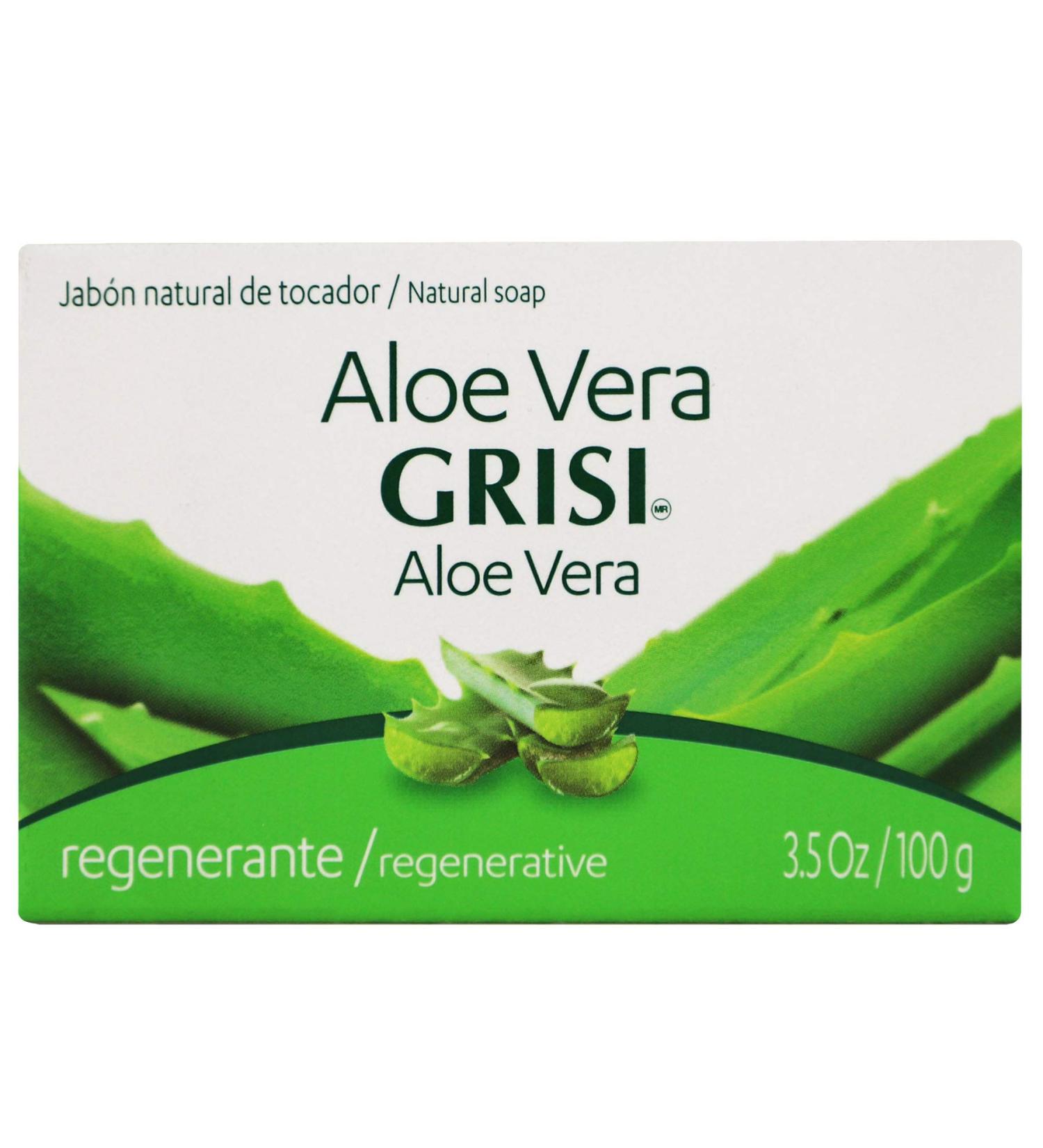 Grisi Aloe Vera Soap 6pk - Jabon de S bila - 3.5 Oz. x 6 Units - Buy Online on GoSupps.com
