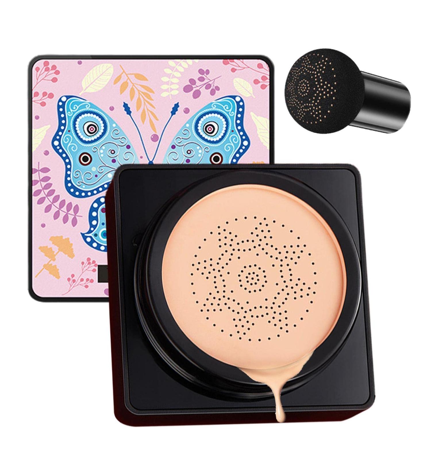 Richolyn CC Cream Foundation | Moisturizing Mushroomhead Air Cushion BB Cream - Long-Lasting Blemish Coverage for All Skin Types - 01 Natural Color - Buy Online on GoSupps.com